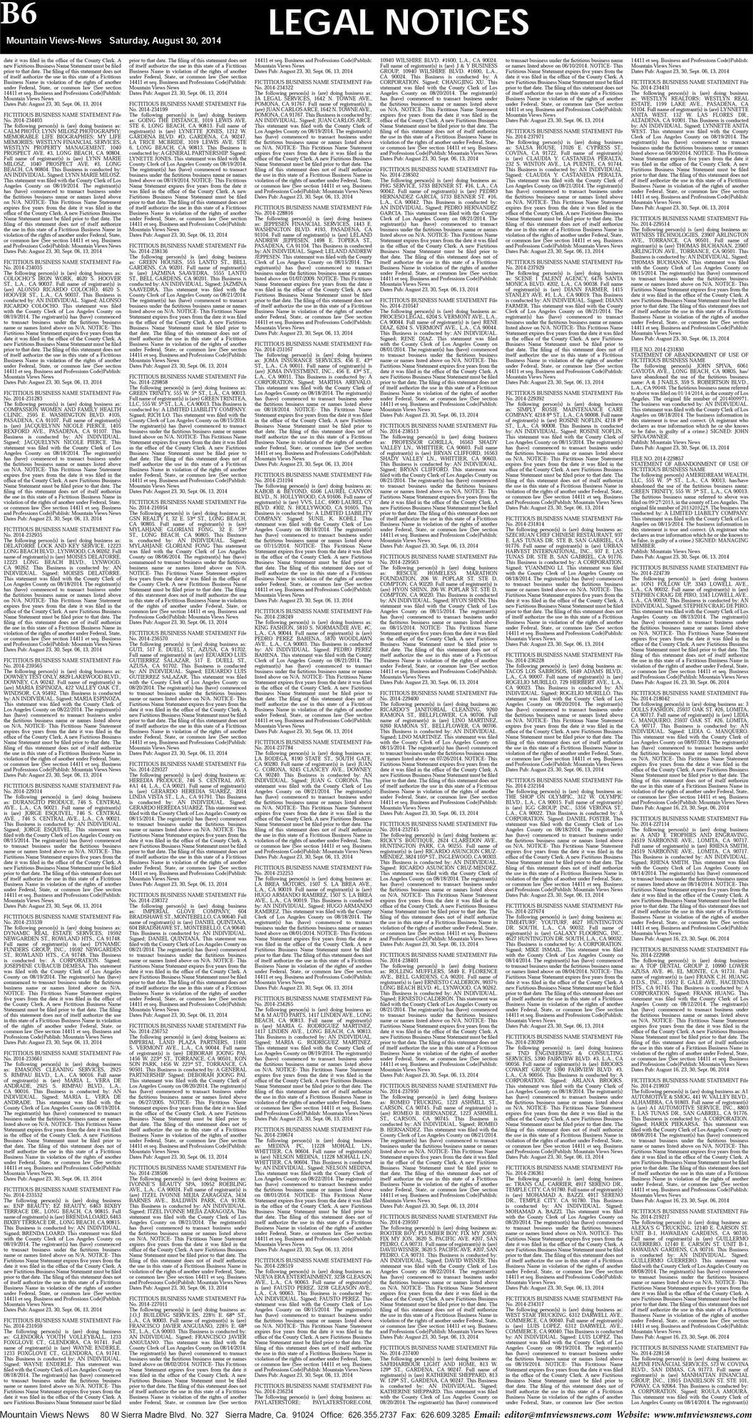 MVNews this week:  Page B:6