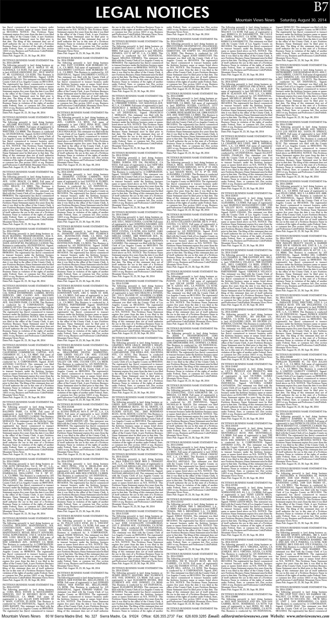 MVNews this week:  Page B:7