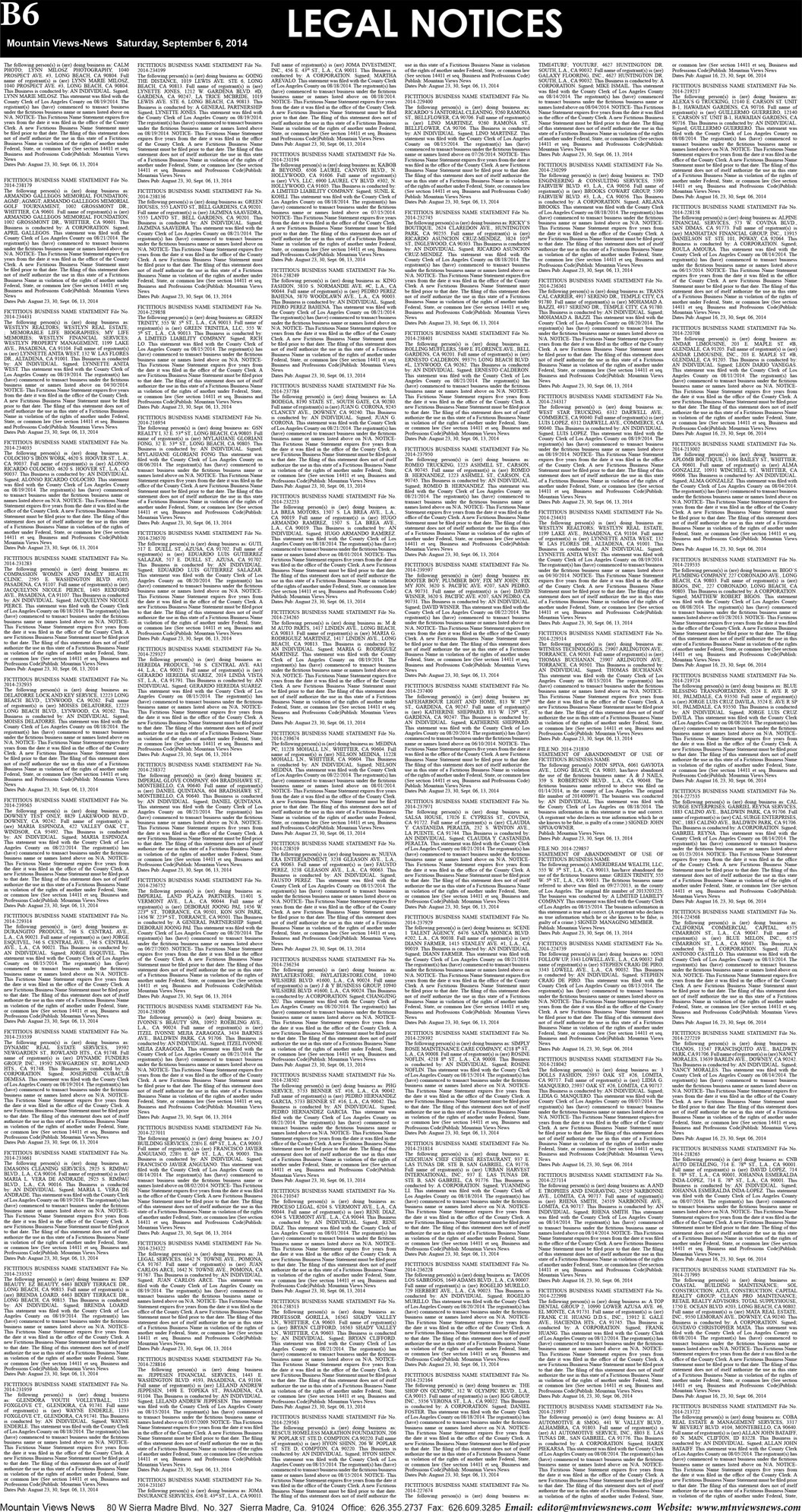 MVNews this week:  Page B:6