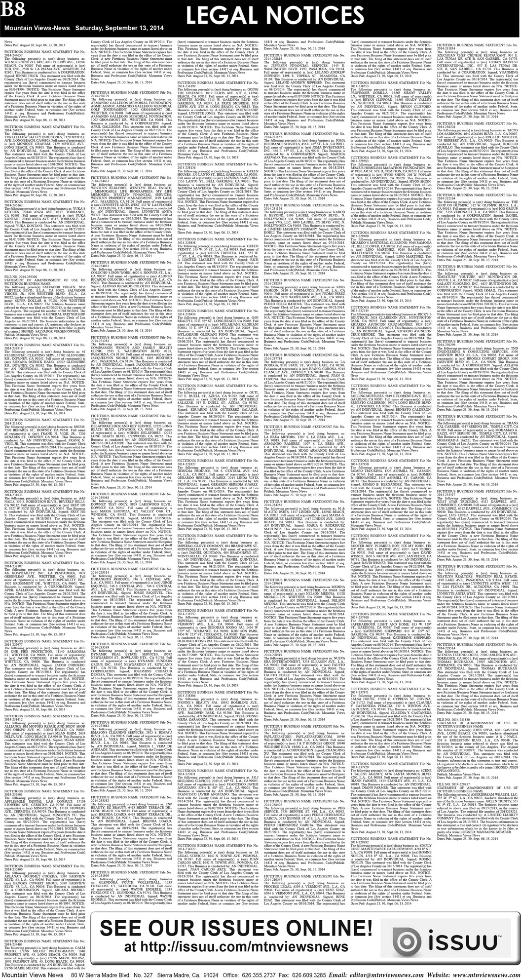 MVNews this week:  Page B:8