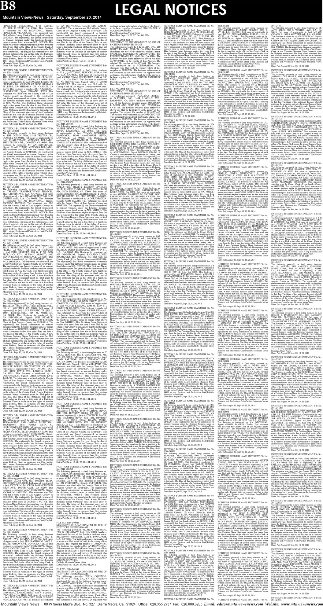 MVNews this week:  Page B:8