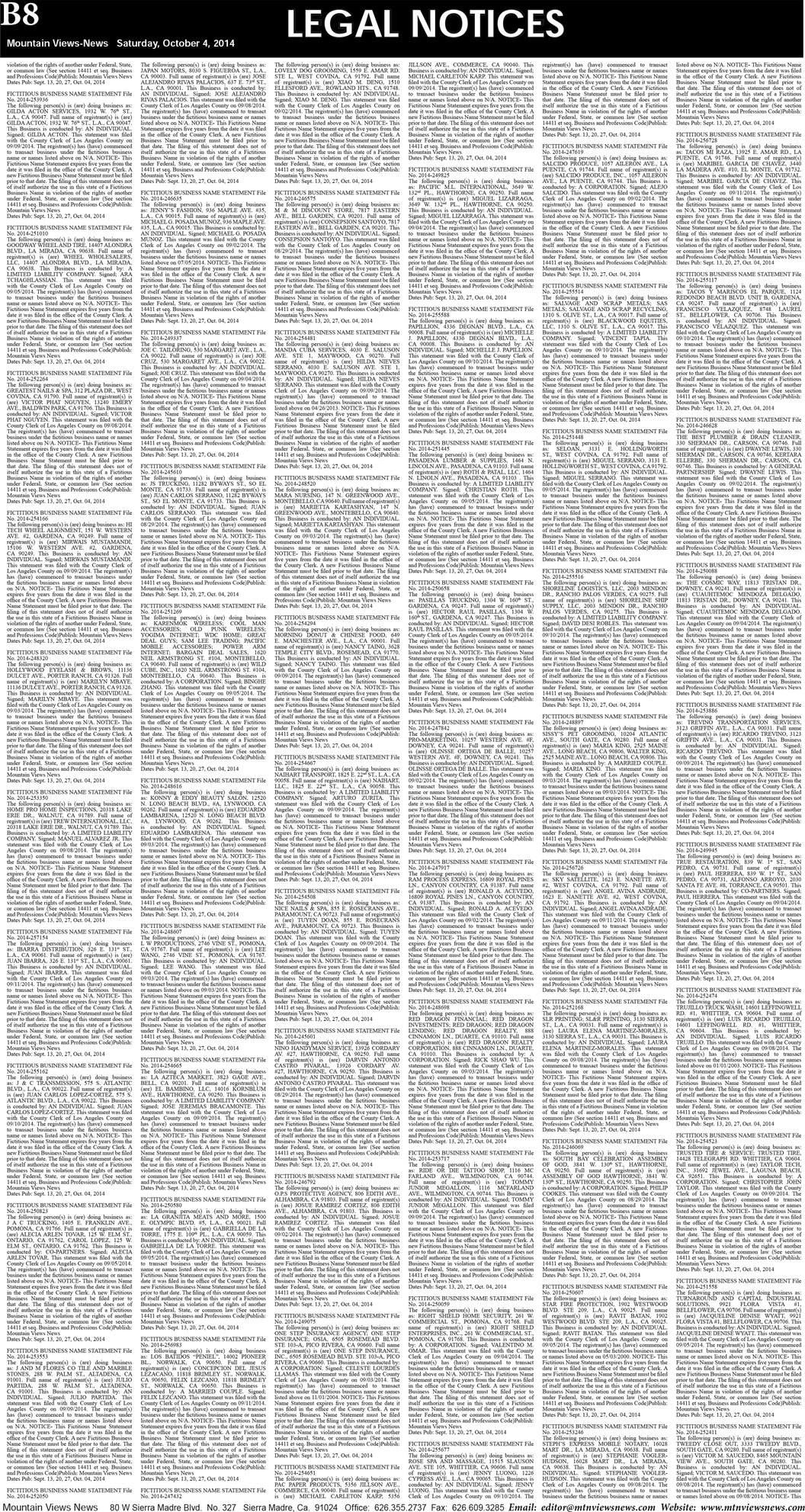 MVNews this week:  Page B:8