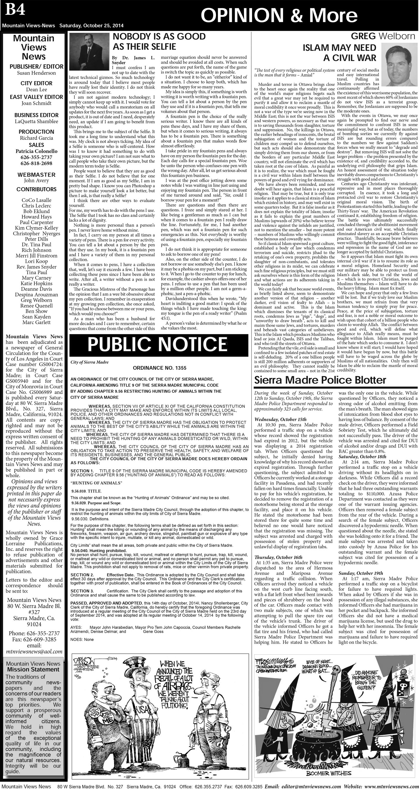 MVNews this week:  Page B:4