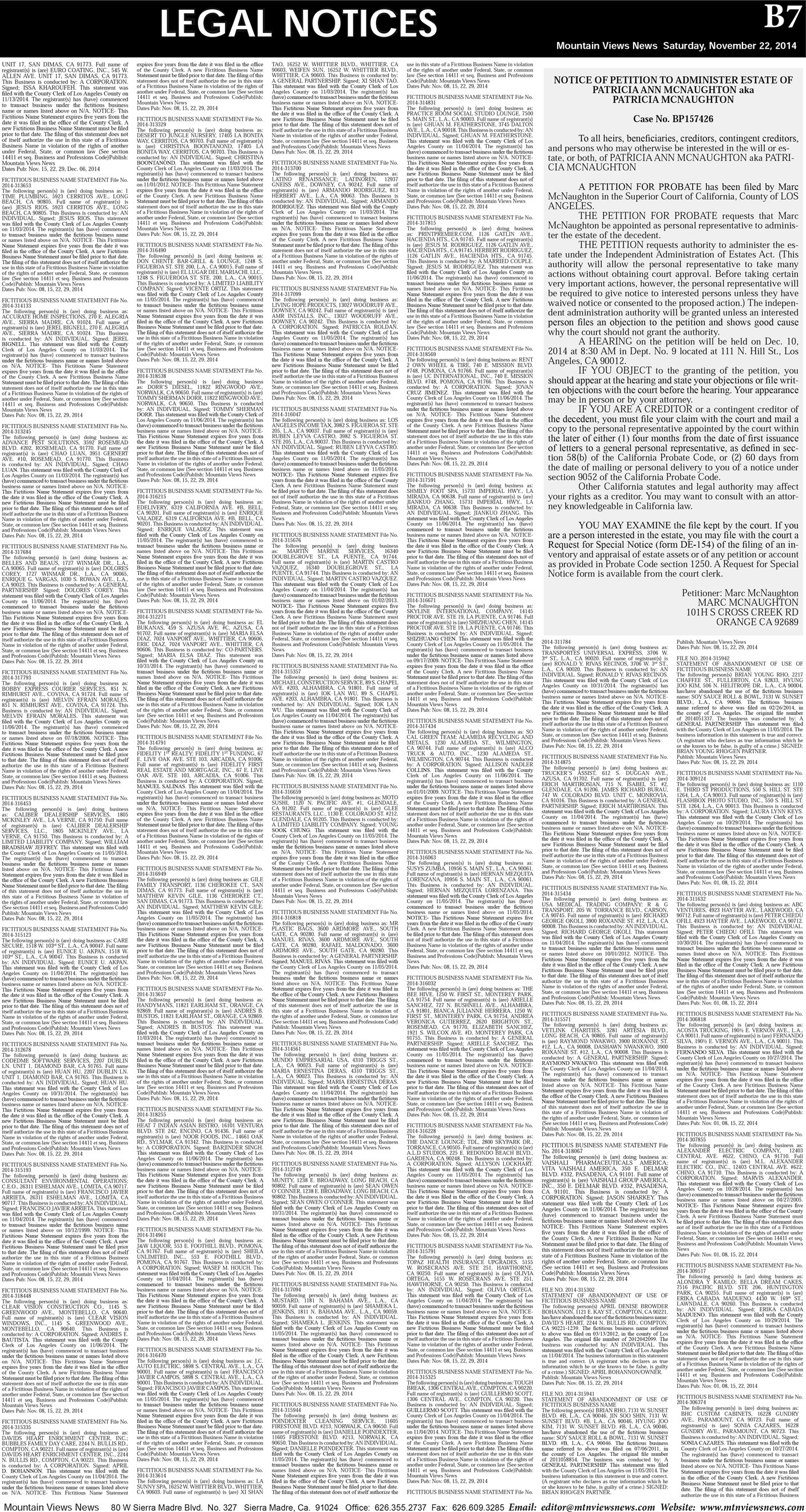 MVNews this week:  Page B:7