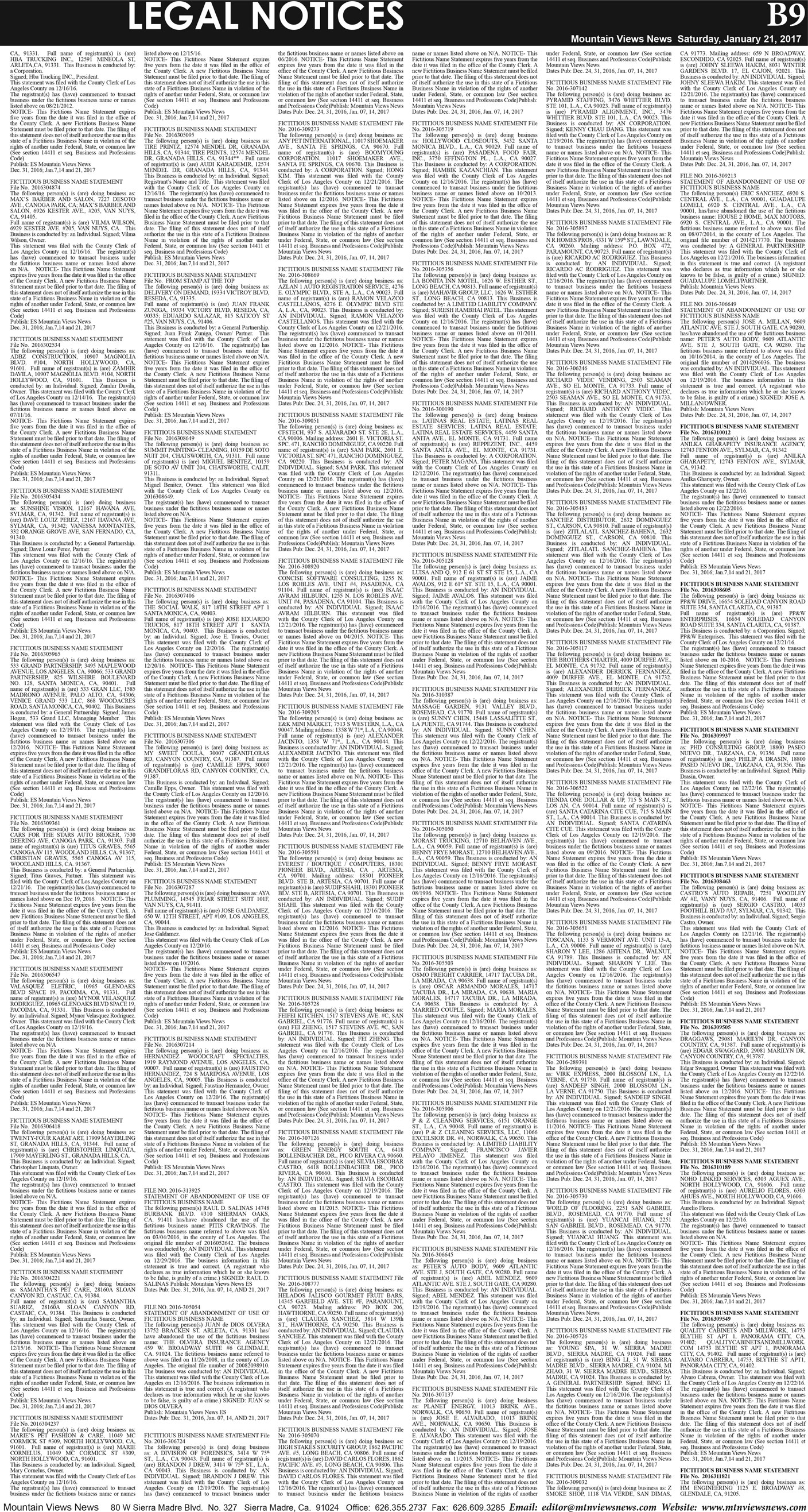 MVNews this week:  Page B:9