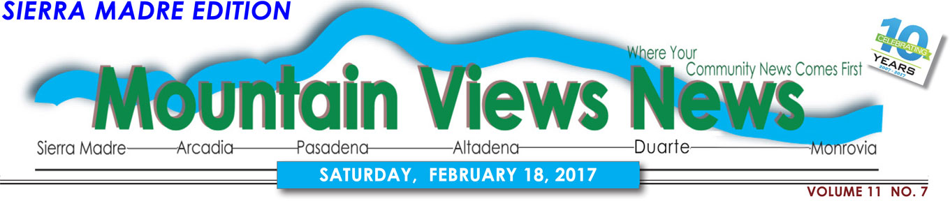 Mountain Views News, Sierra Madre edition