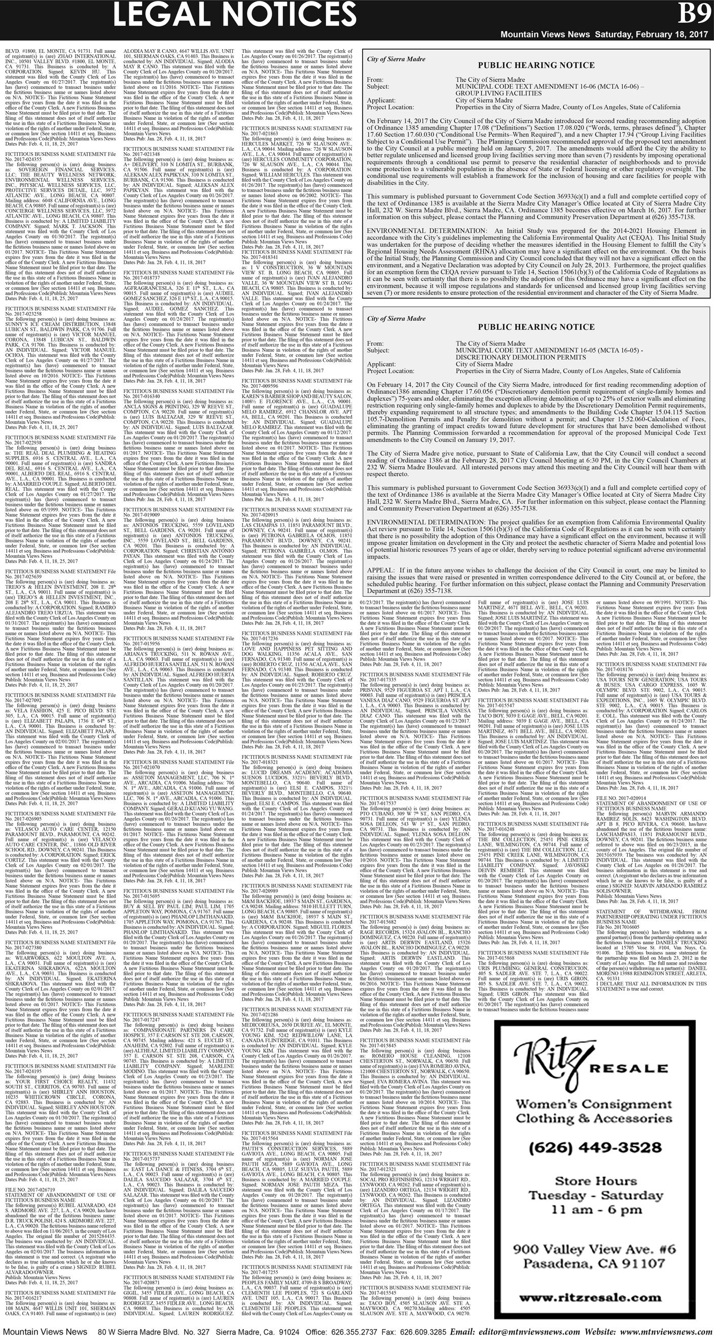 MVNews this week:  Page B:9