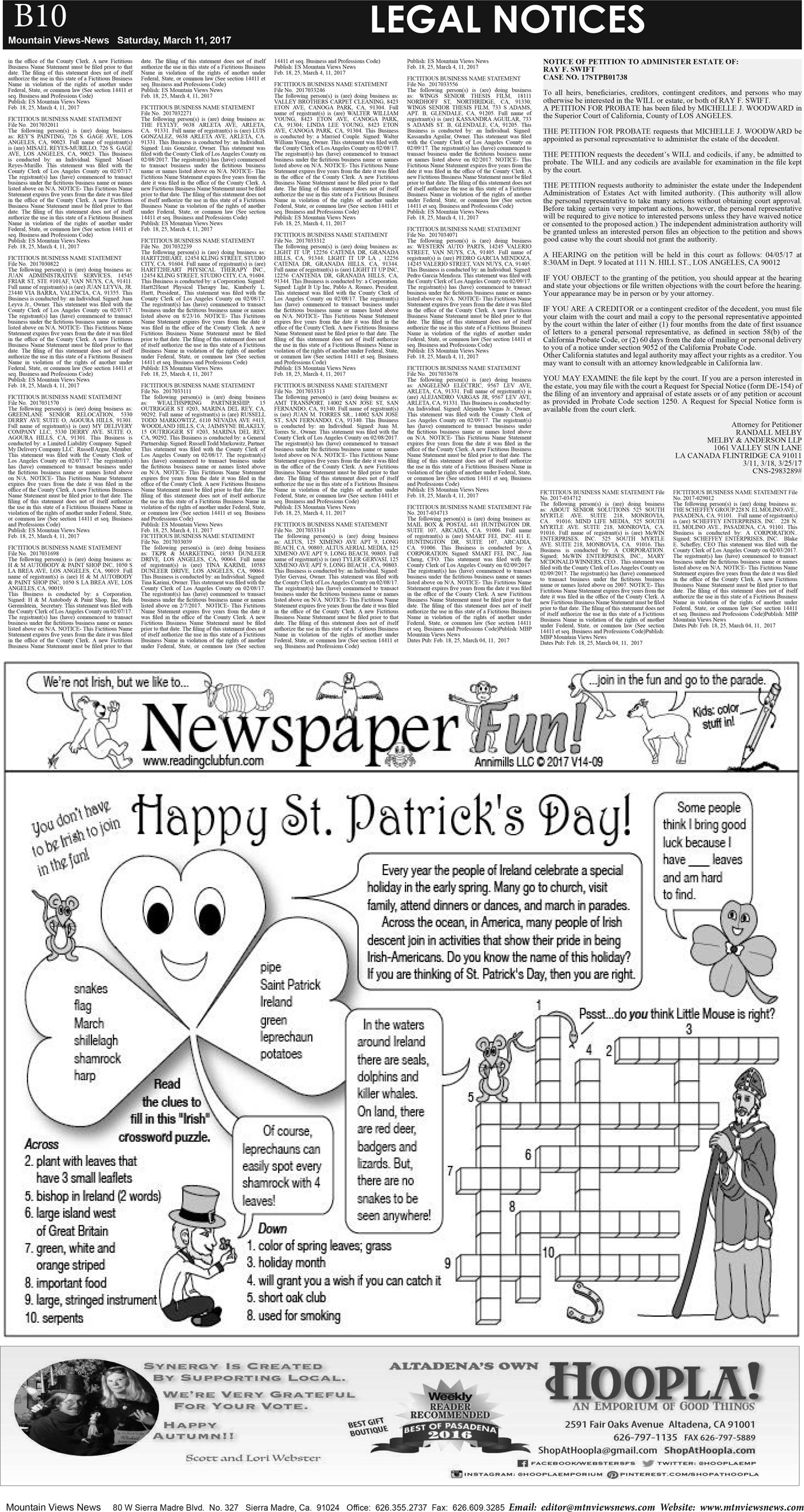 MVNews this week:  Page B:10