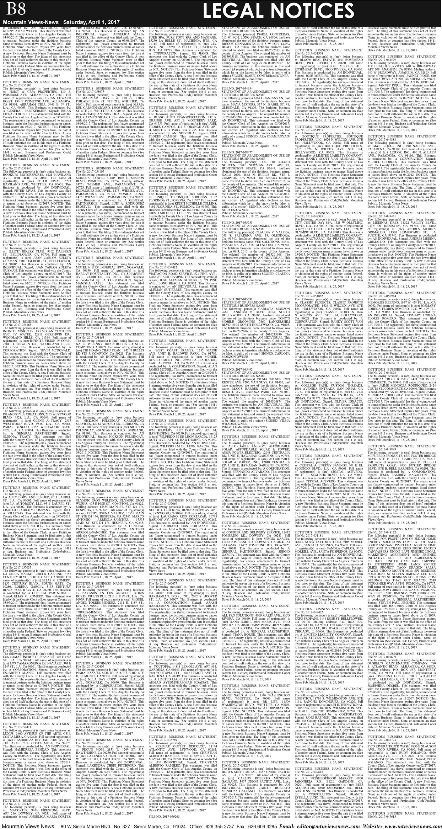 MVNews this week:  Page B:8