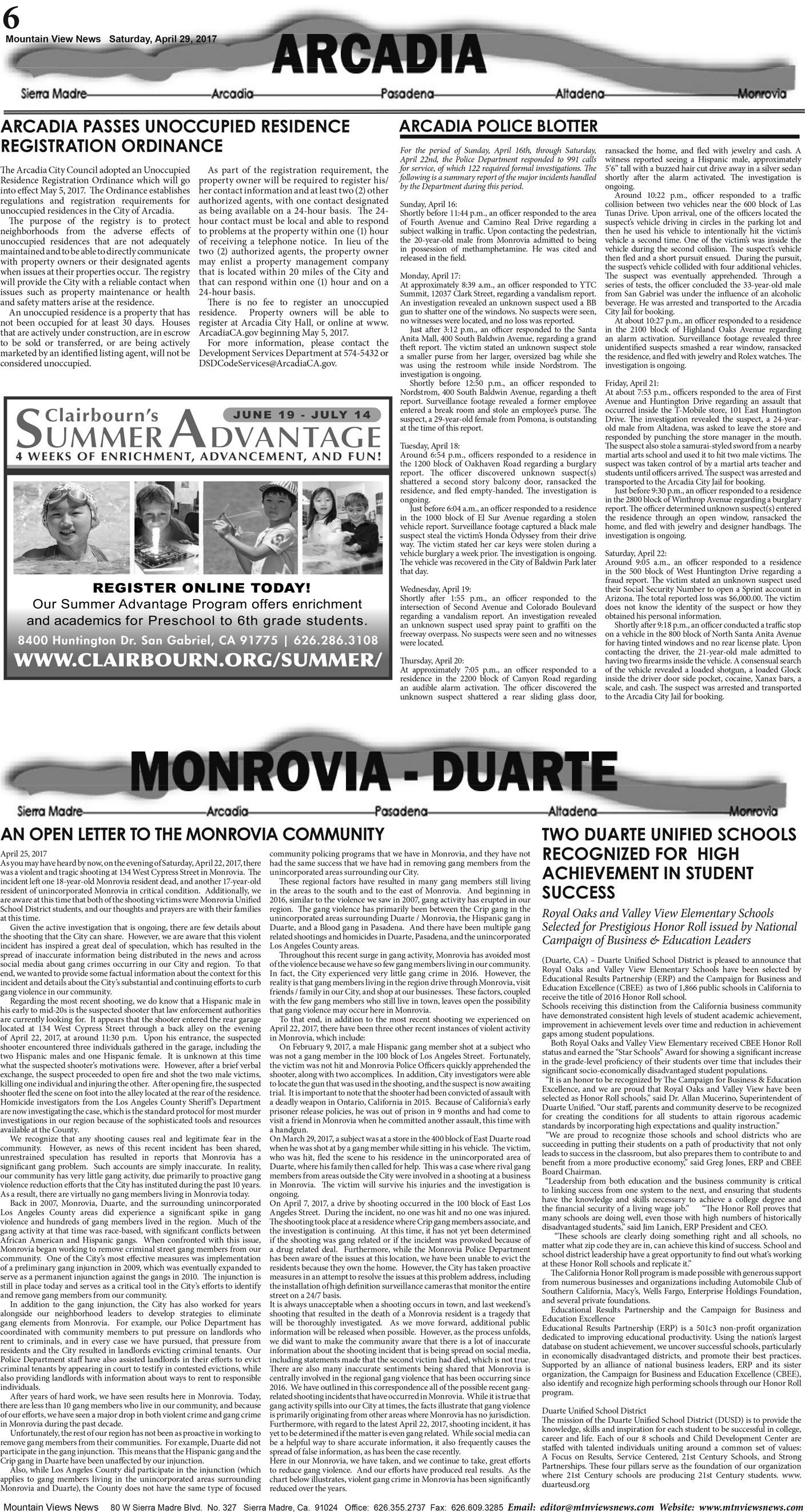 MVNews this week:  Page A:6