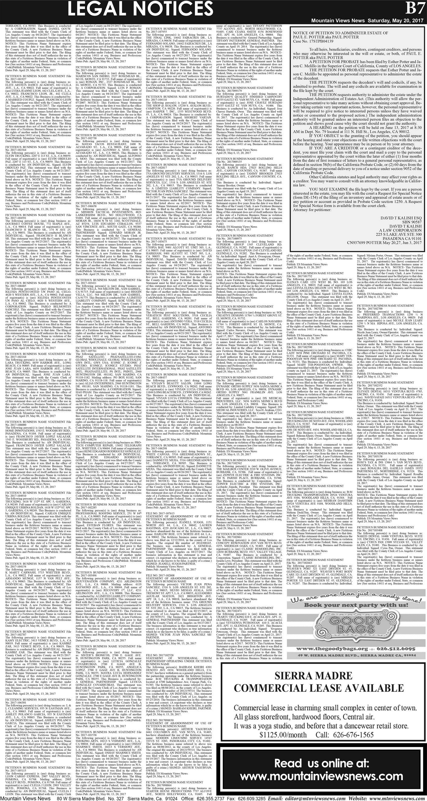 MVNews this week:  Page B:7