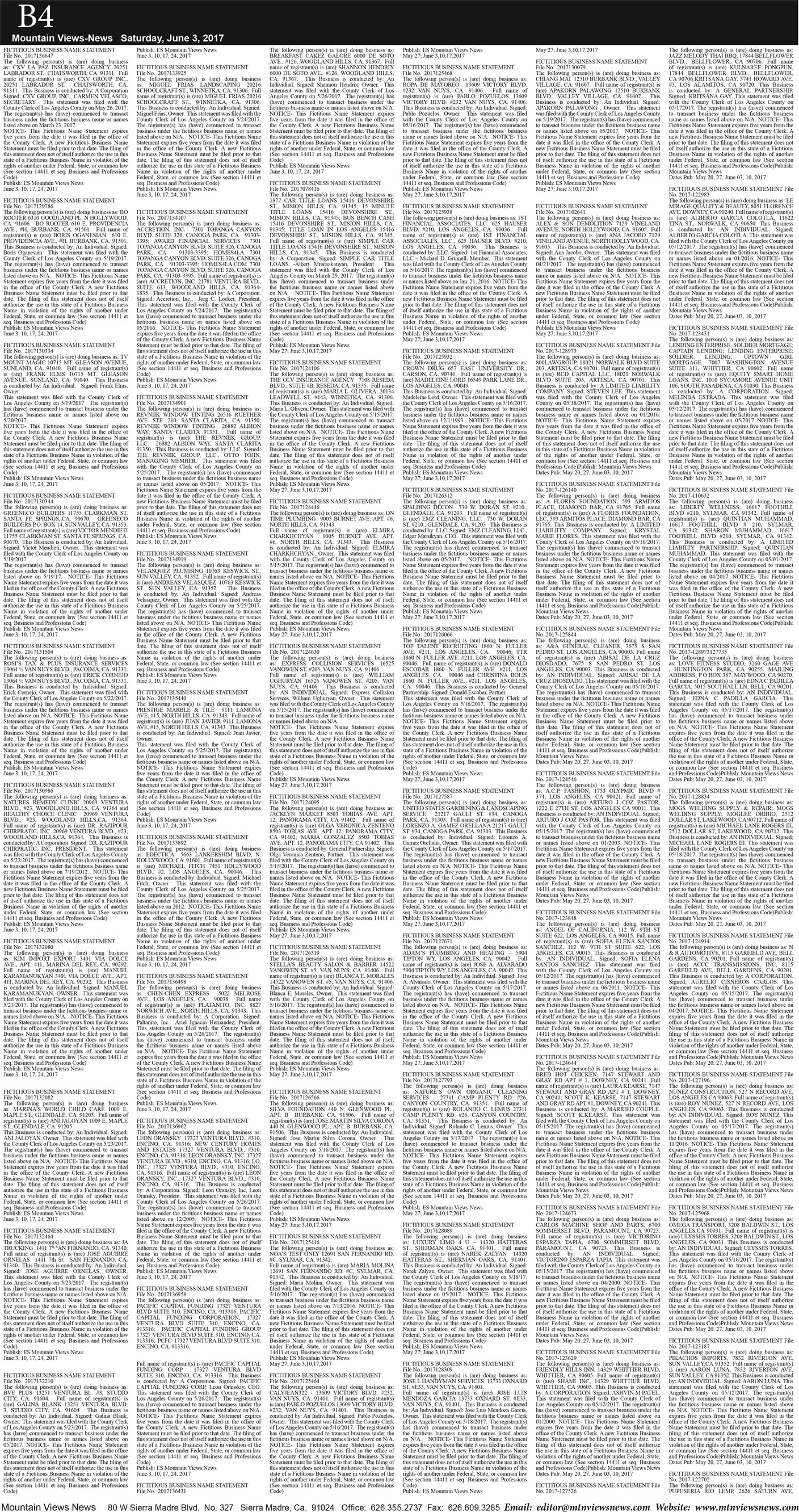 MVNews this week:  Page B:4