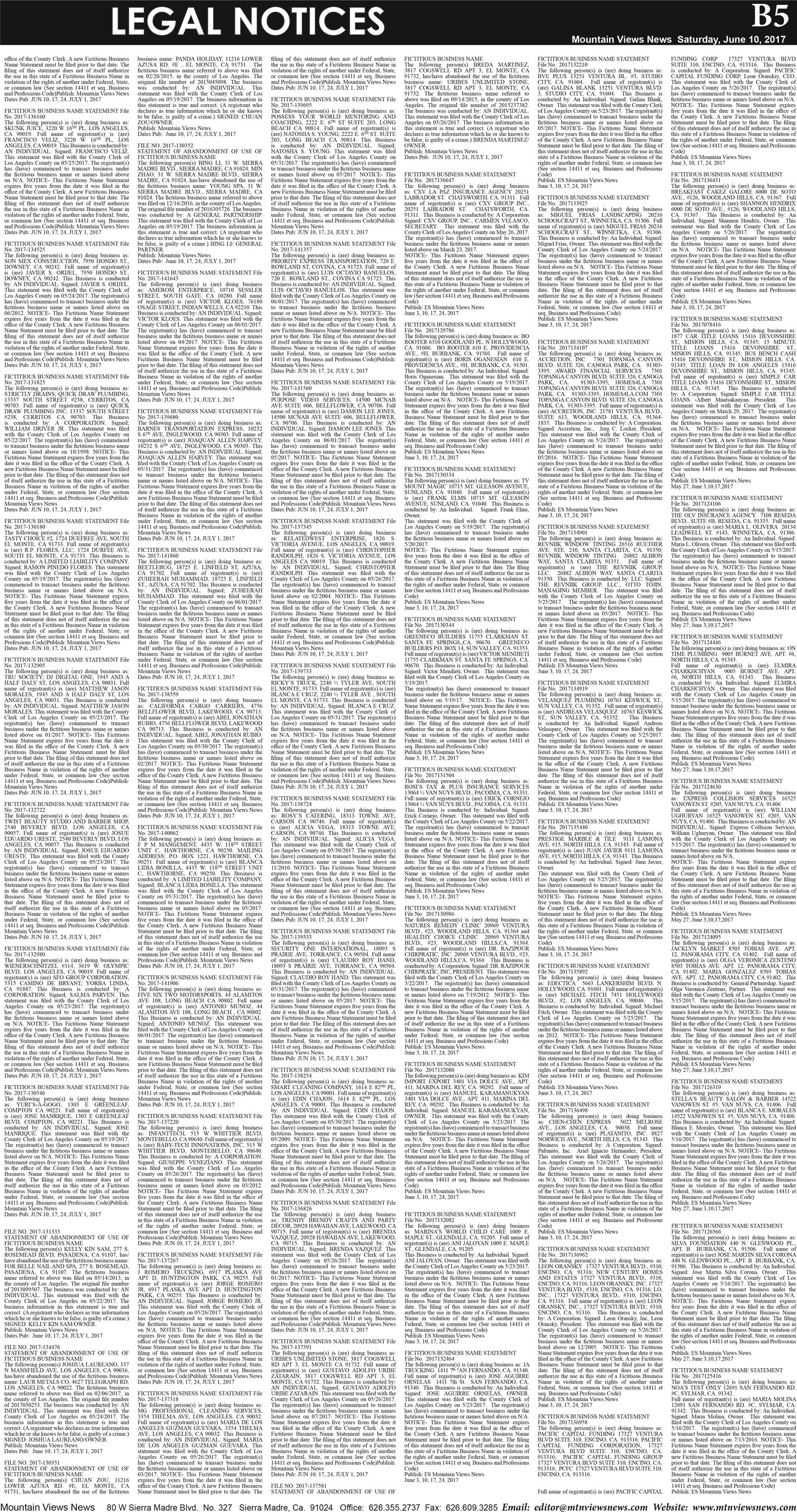 MVNews this week:  Page B:5