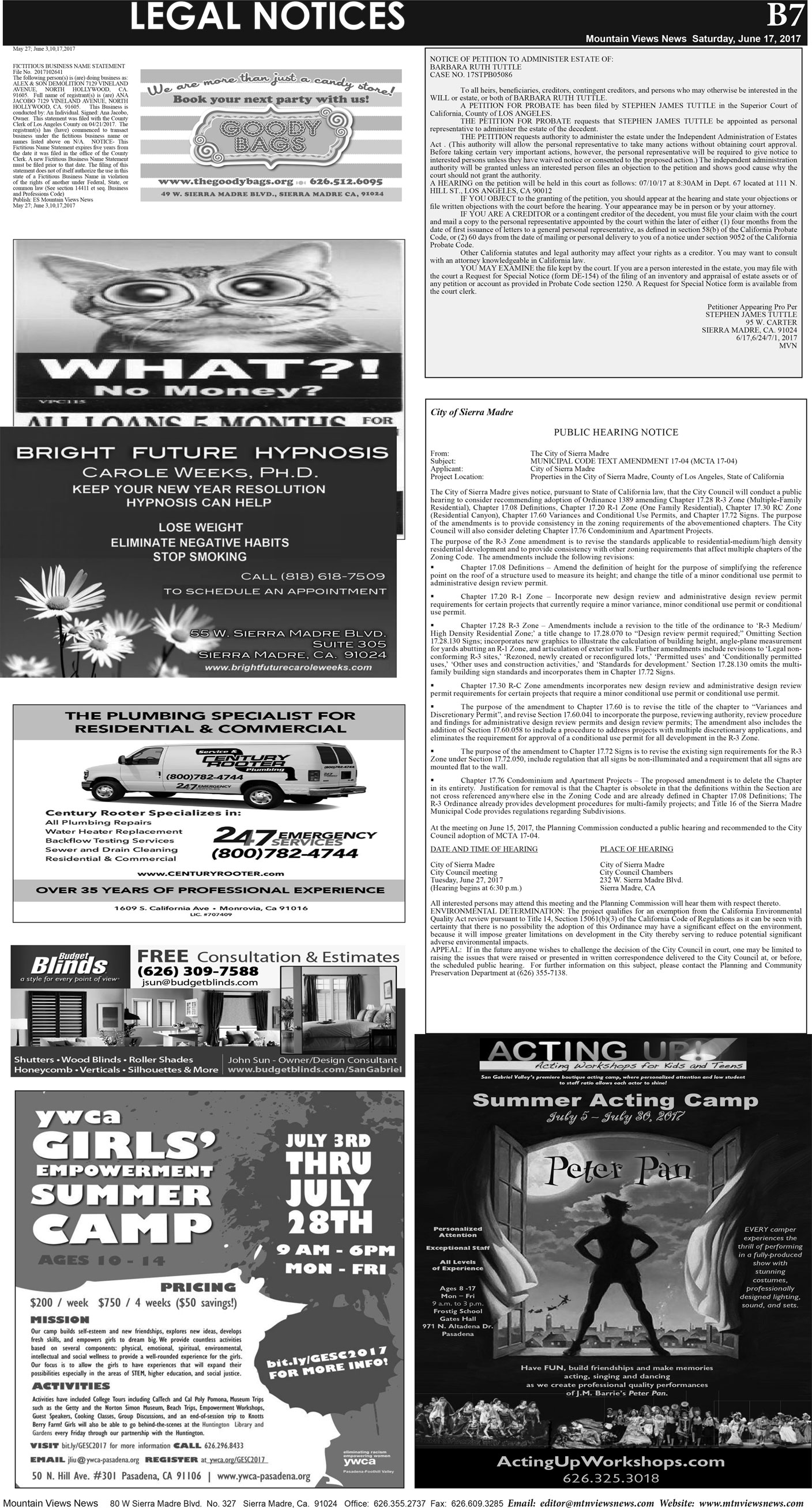 MVNews this week:  Page B:7