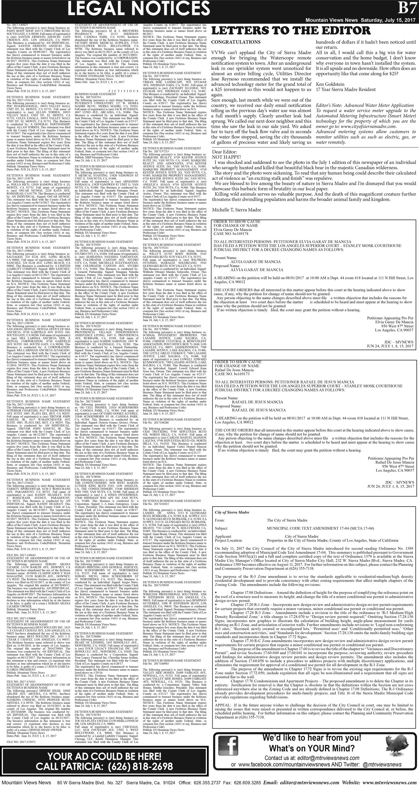 MVNews this week:  Page B:7