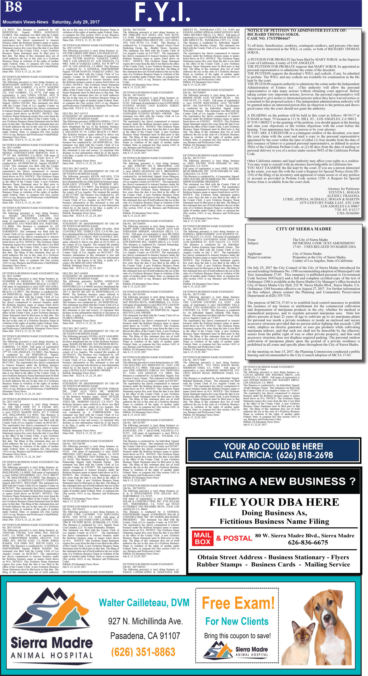 MVNews this week:  Page B:8