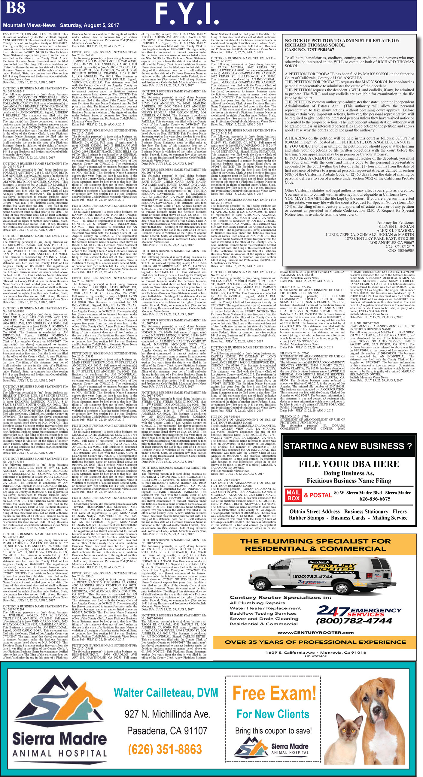 MVNews this week:  Page B:8