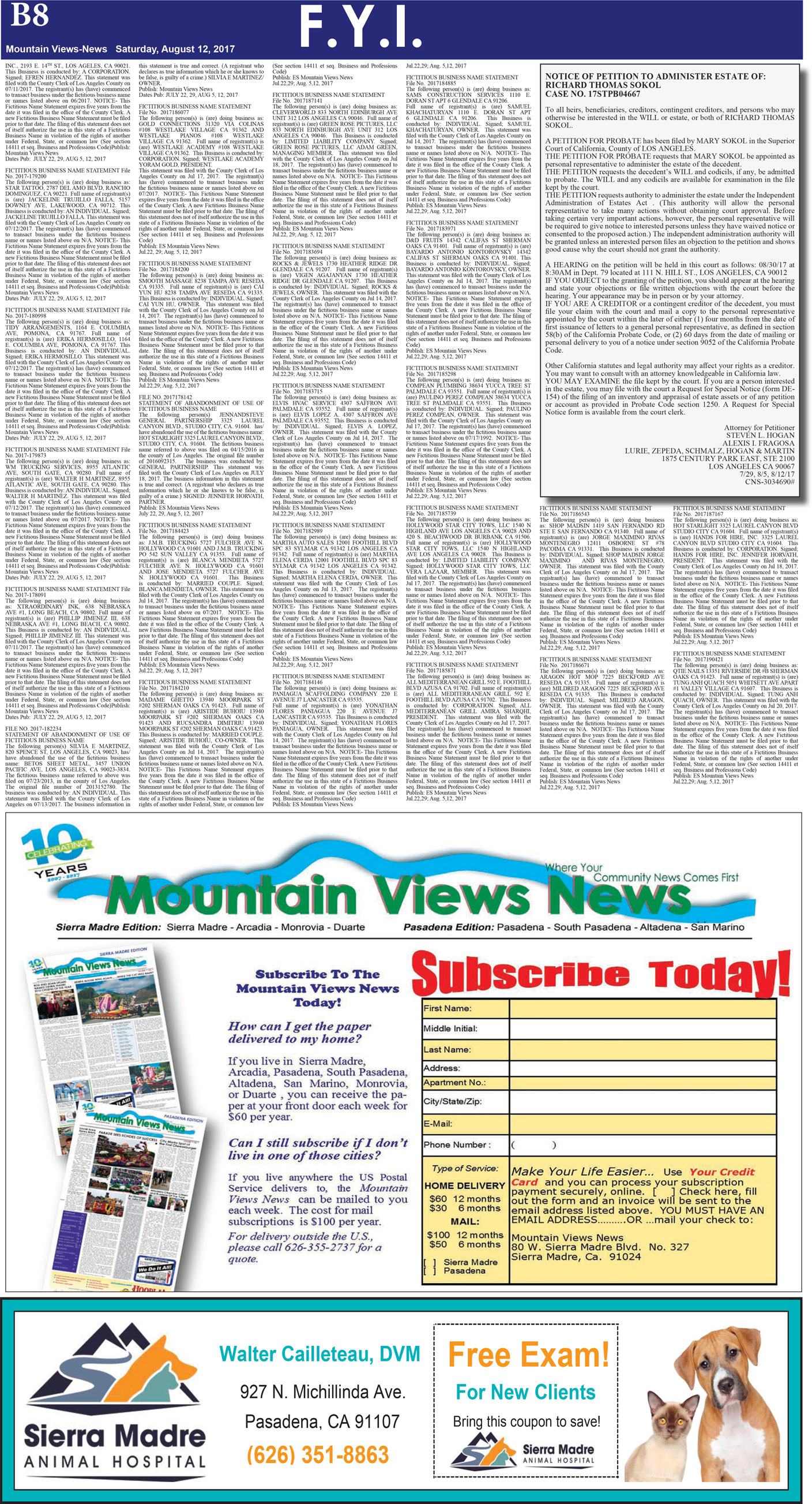 MVNews this week:  Page B:8