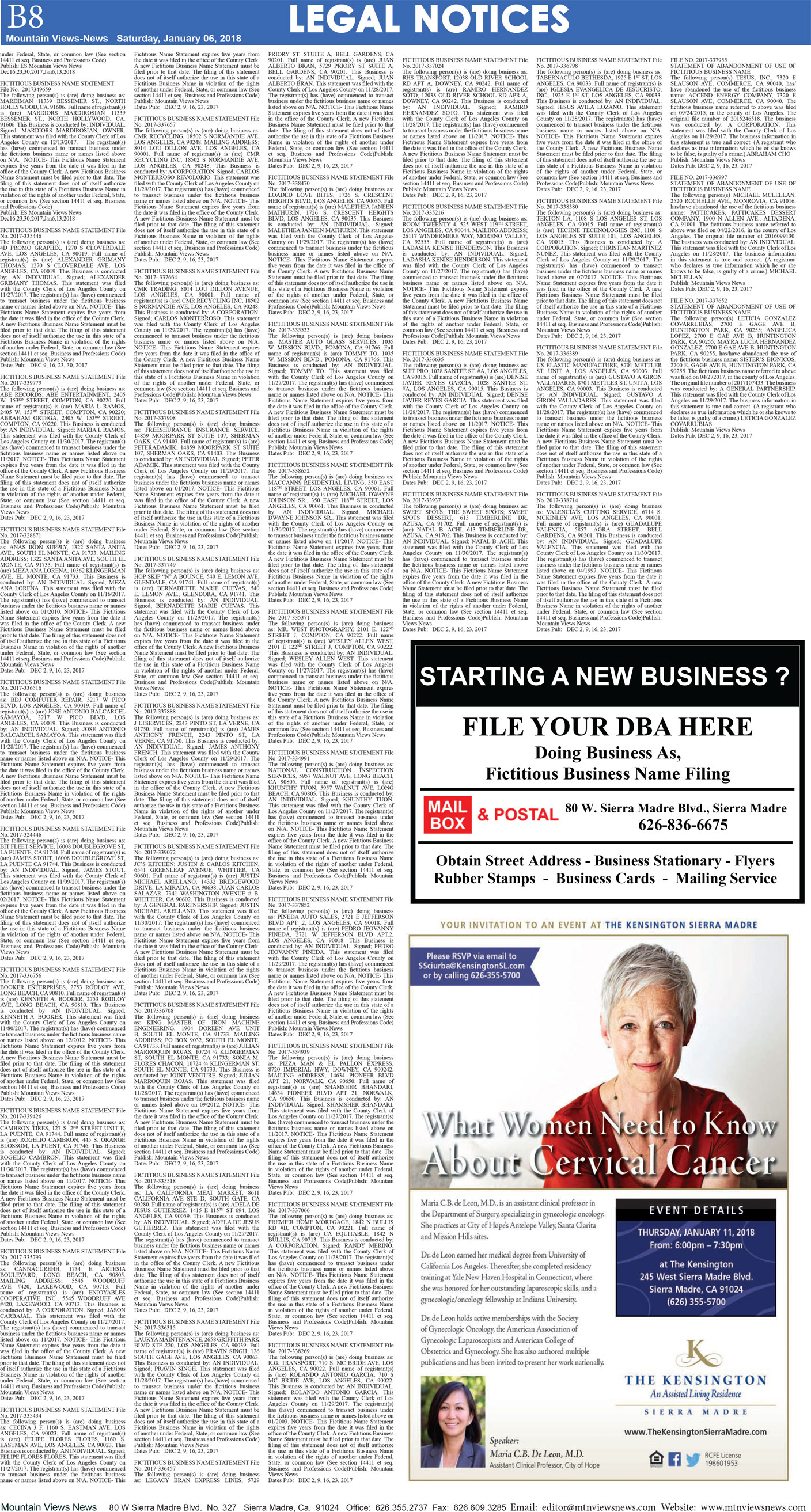 MVNews this week:  Page B:8