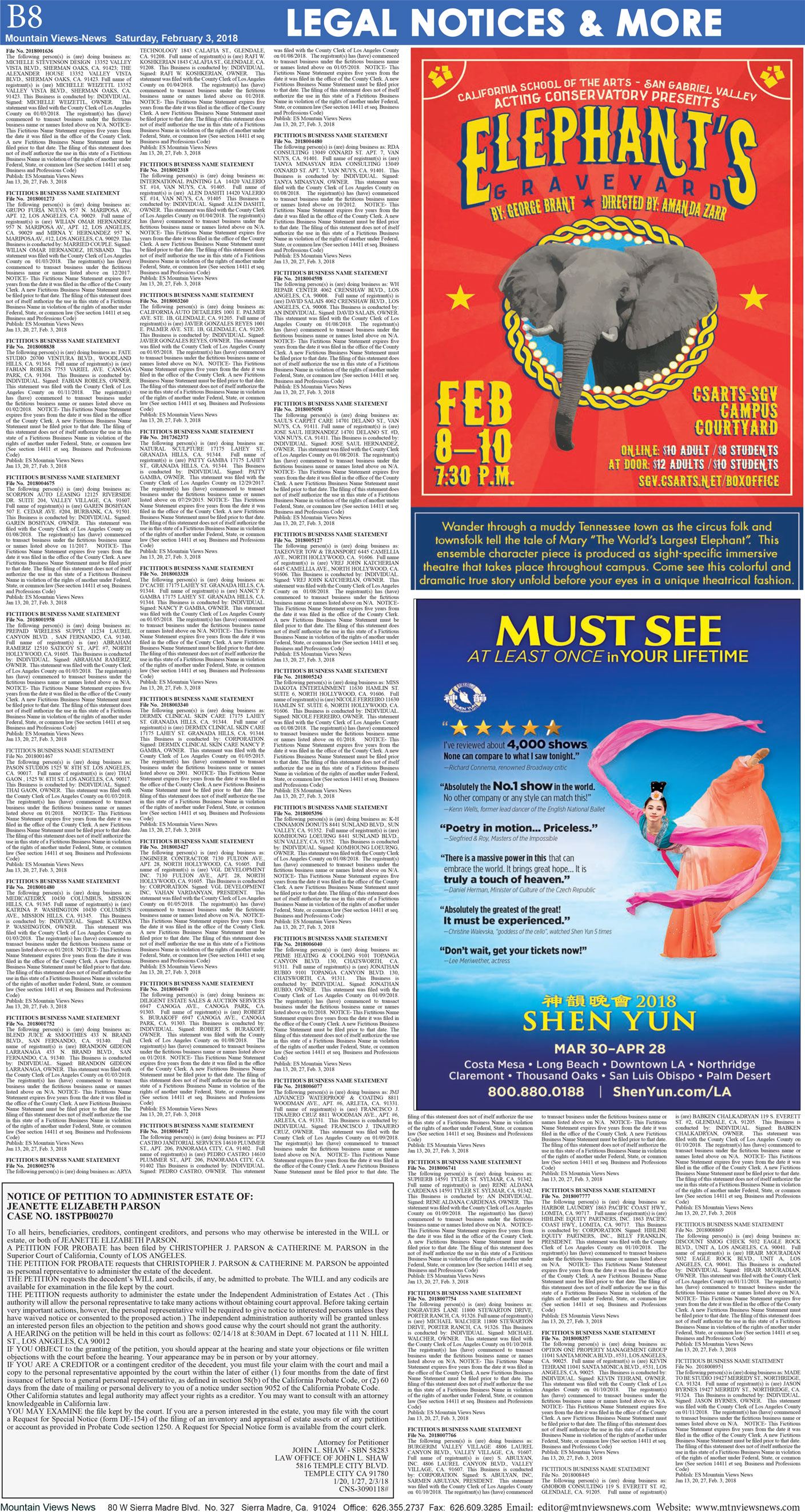 MVNews this week:  Page B:8