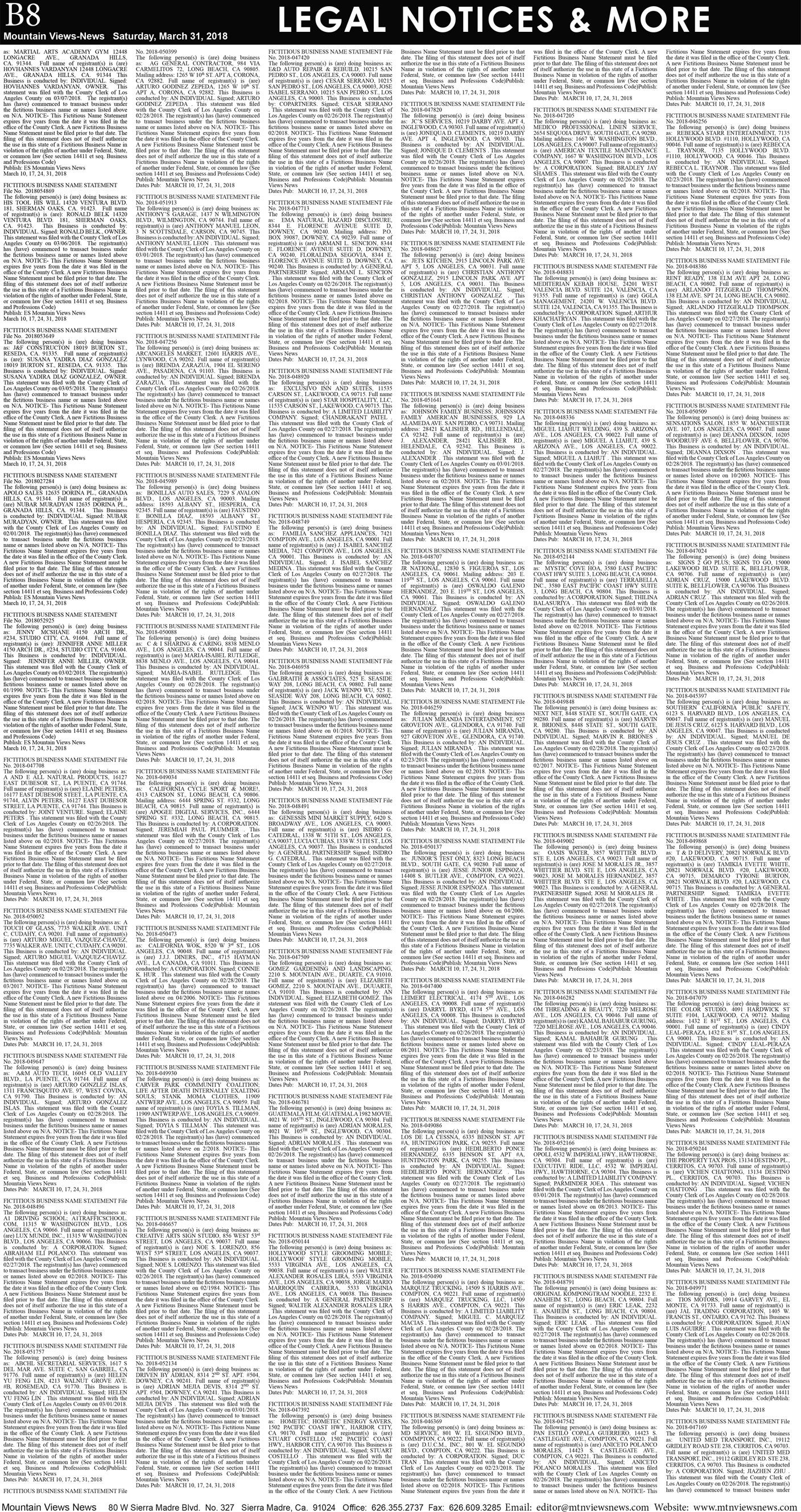 MVNews this week:  Page B:8