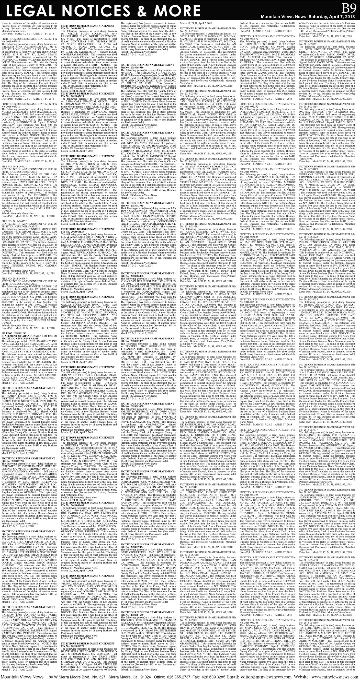 MVNews this week:  Page B:9