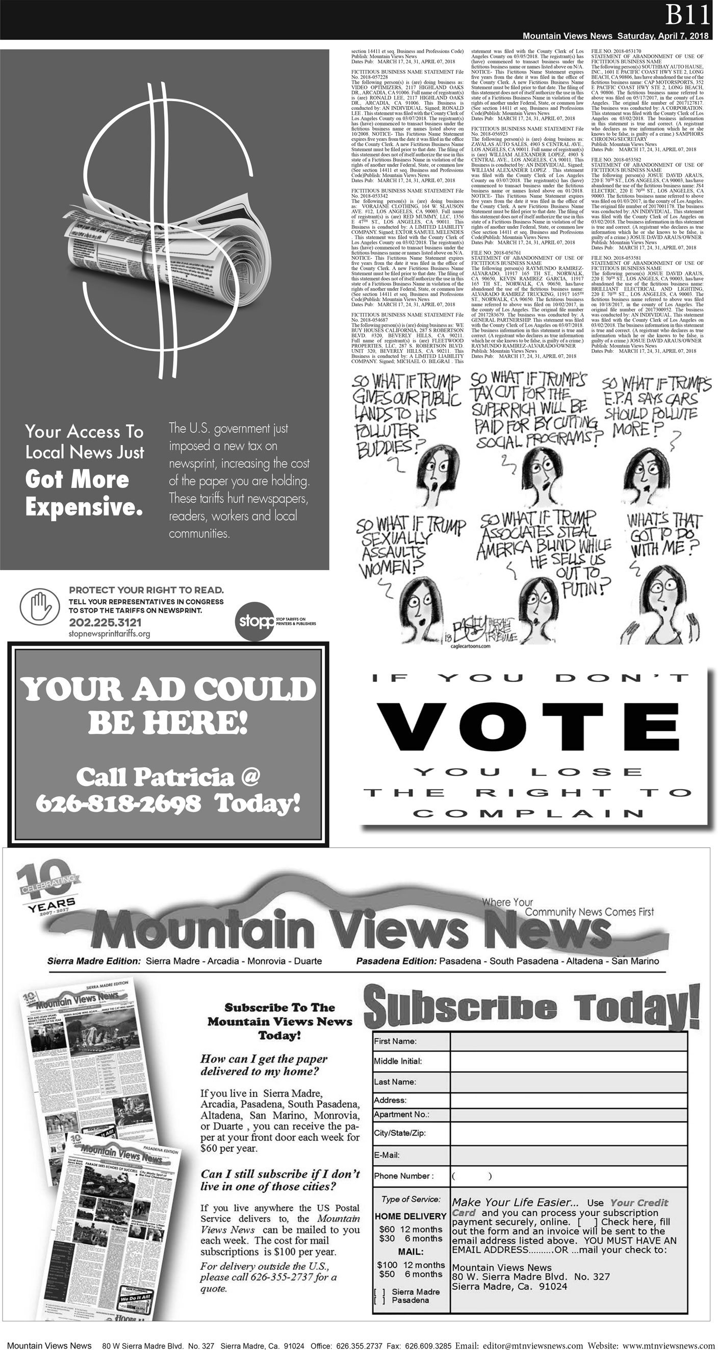 MVNews this week:  Page B:11