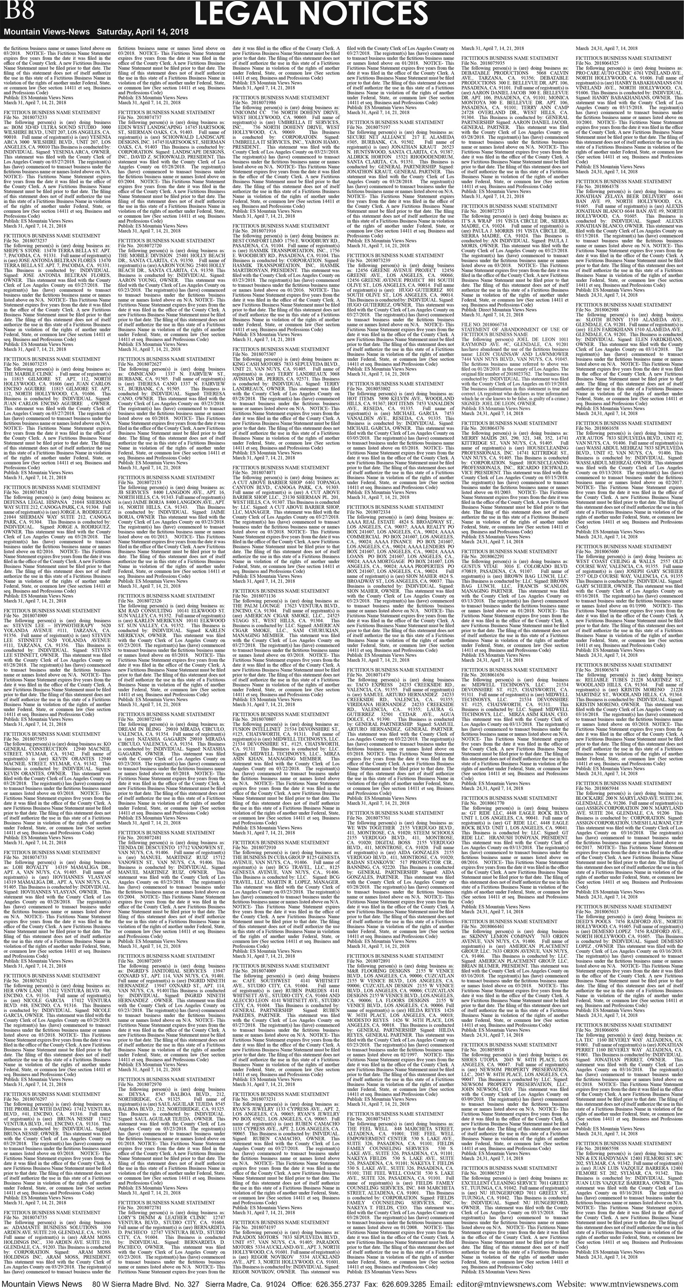 MVNews this week:  Page B:8