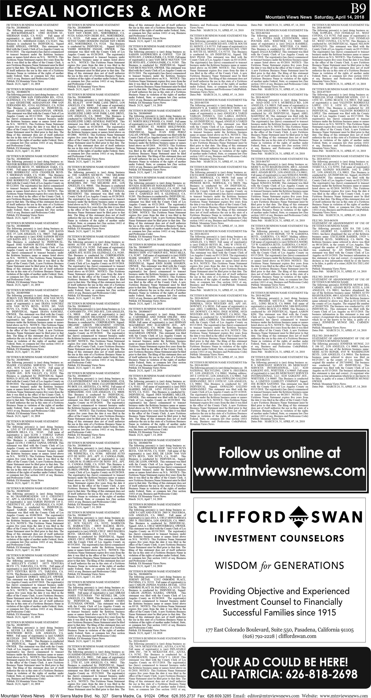 MVNews this week:  Page B:9