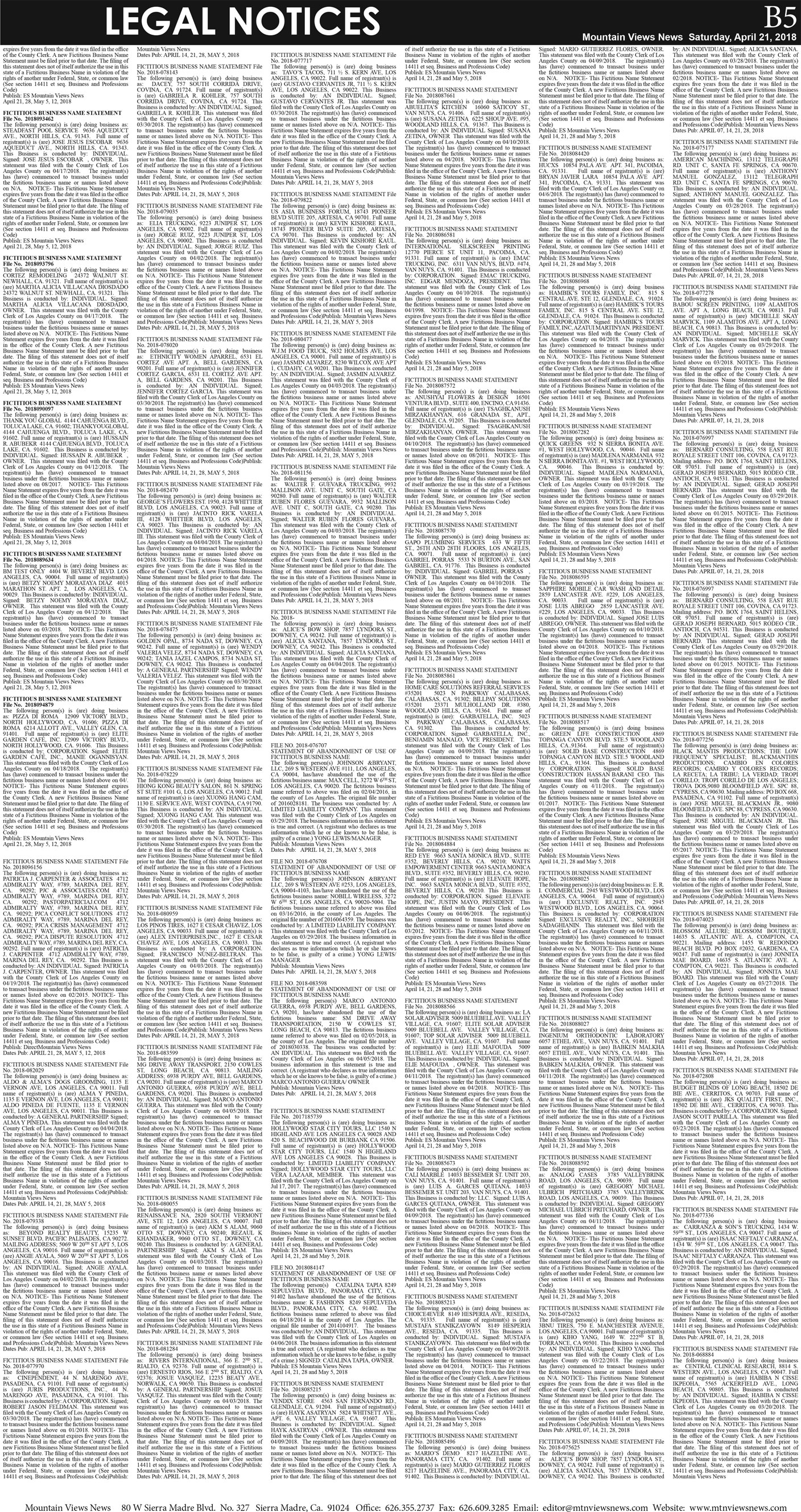 MVNews this week:  Page B:5