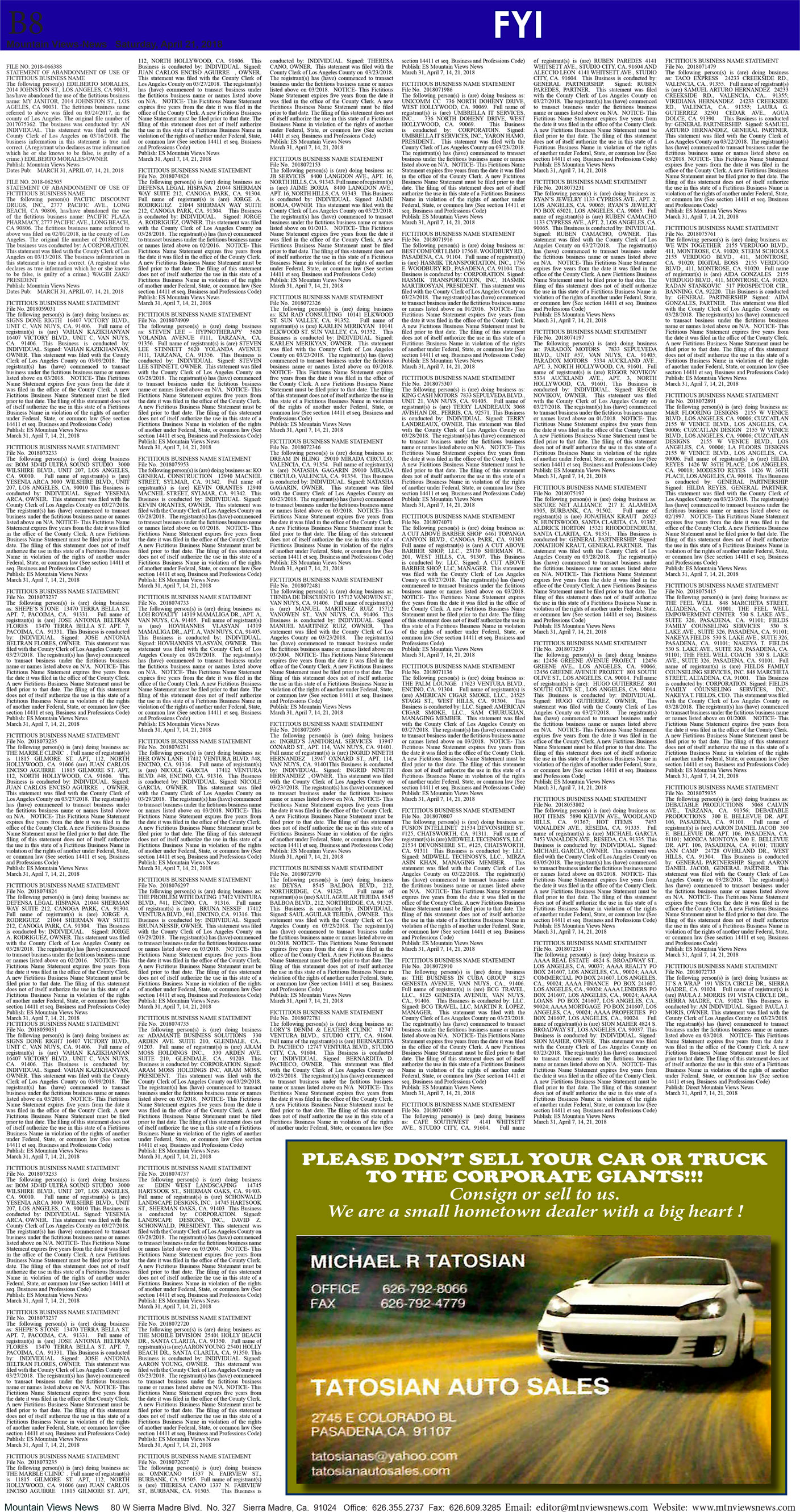 MVNews this week:  Page B:8