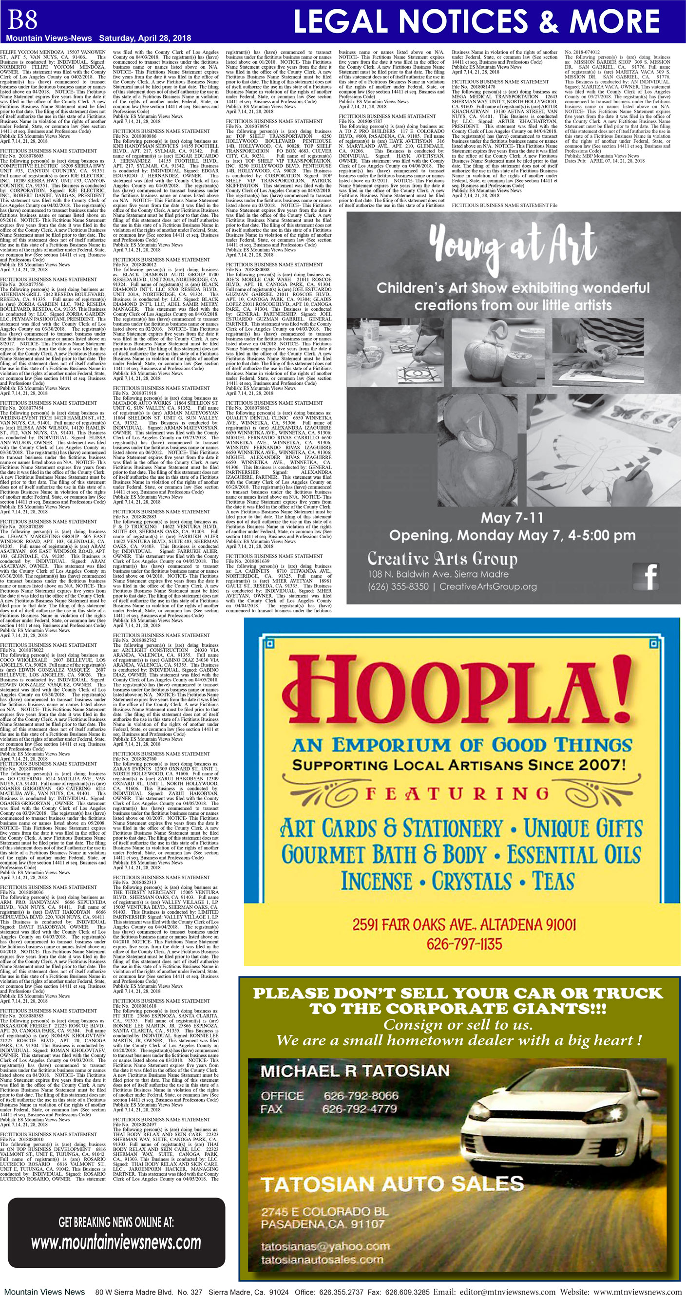 MVNews this week:  Page B:8