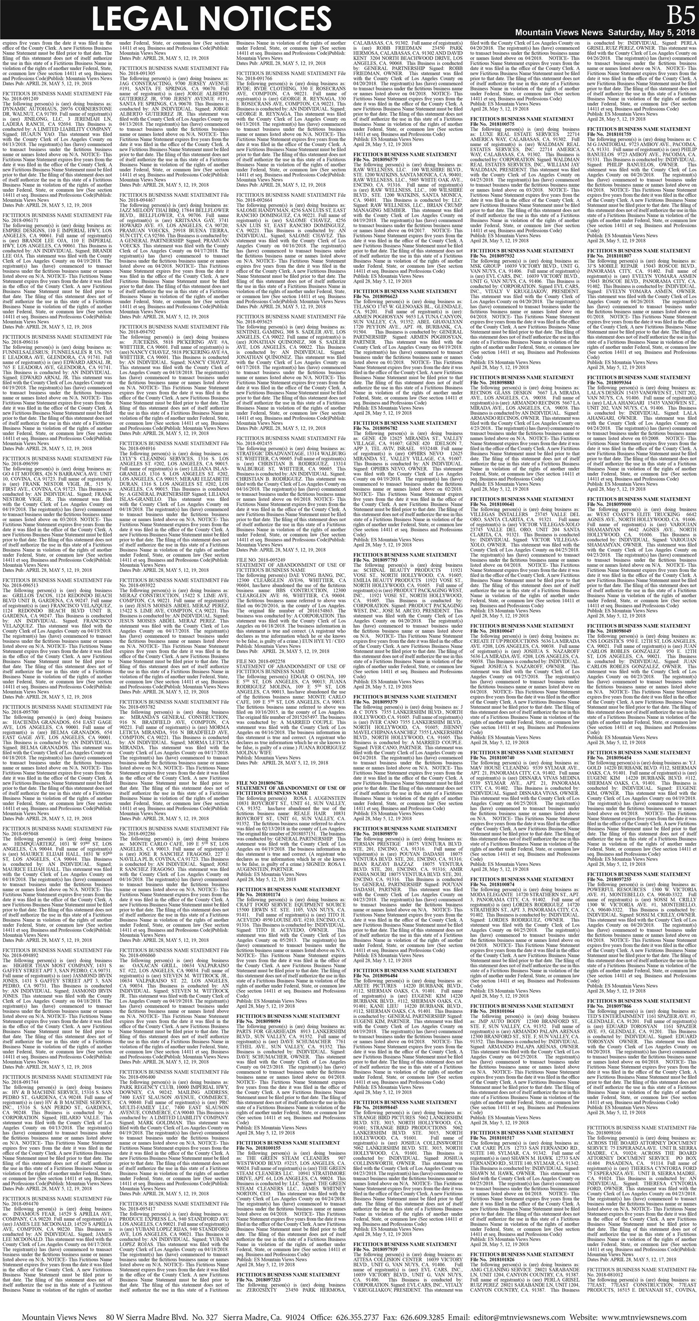 MVNews this week:  Page B:5