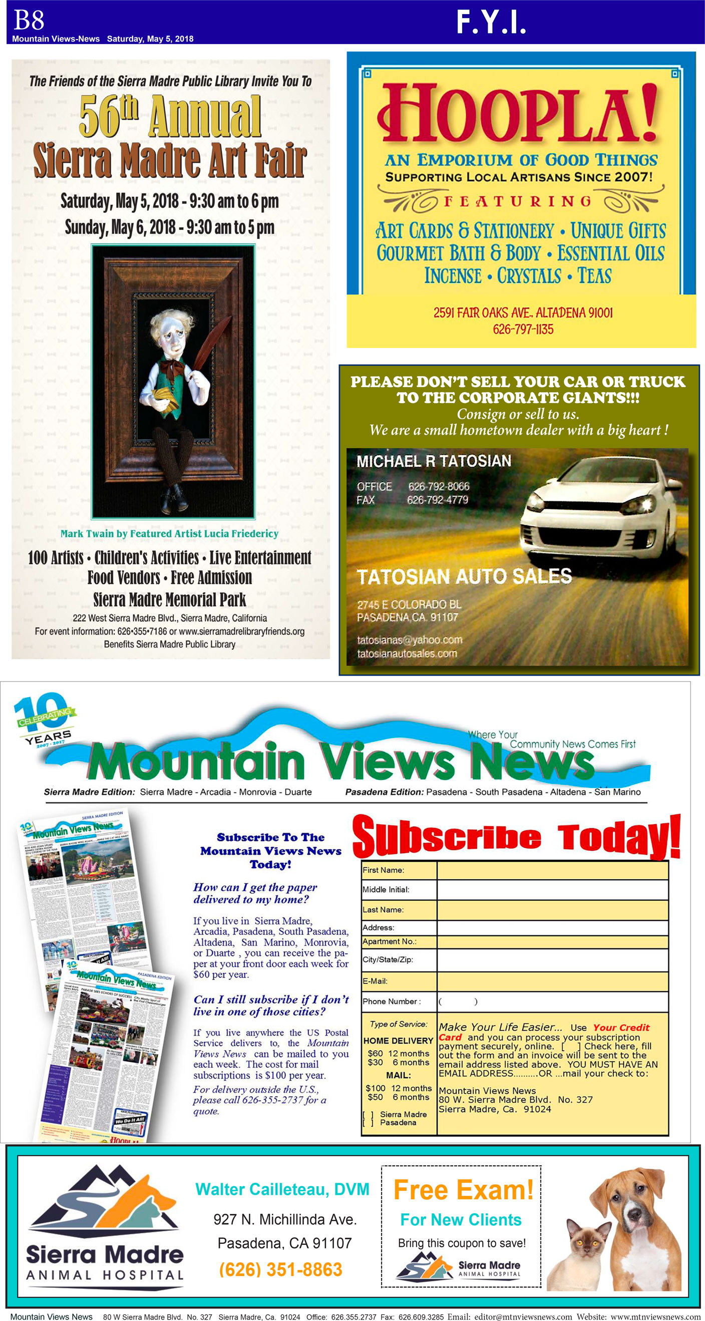 MVNews this week:  Page B:8