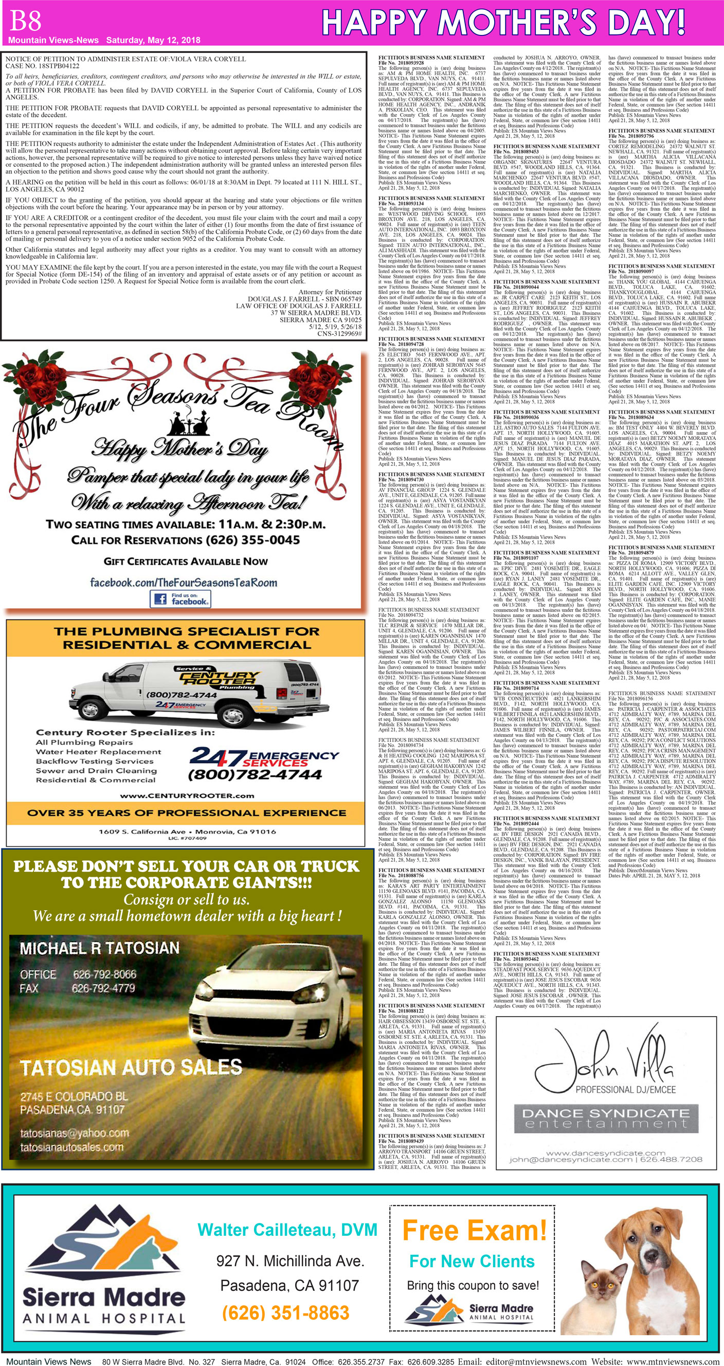 MVNews this week:  Page B:8