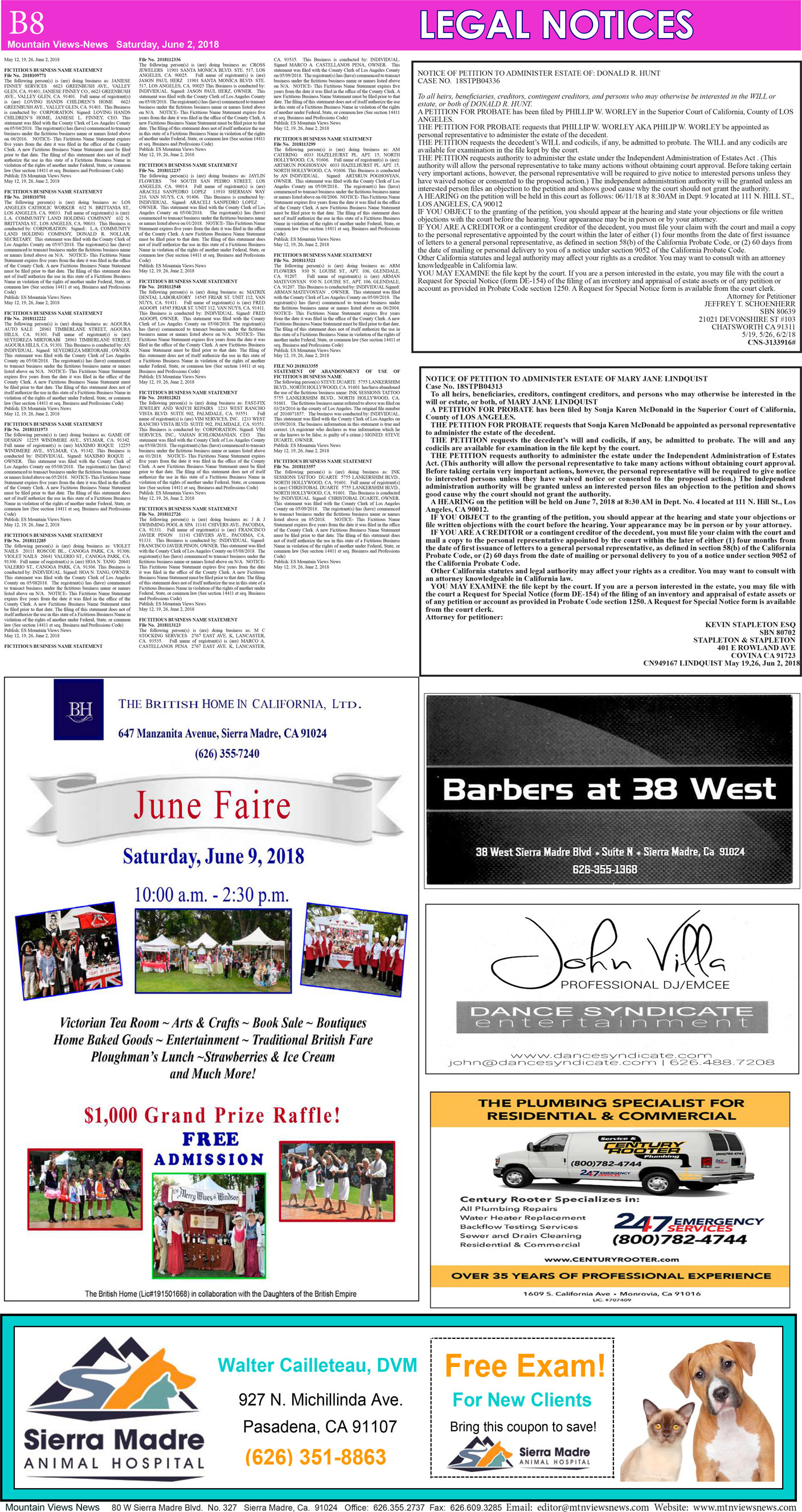 MVNews this week:  Page B:8