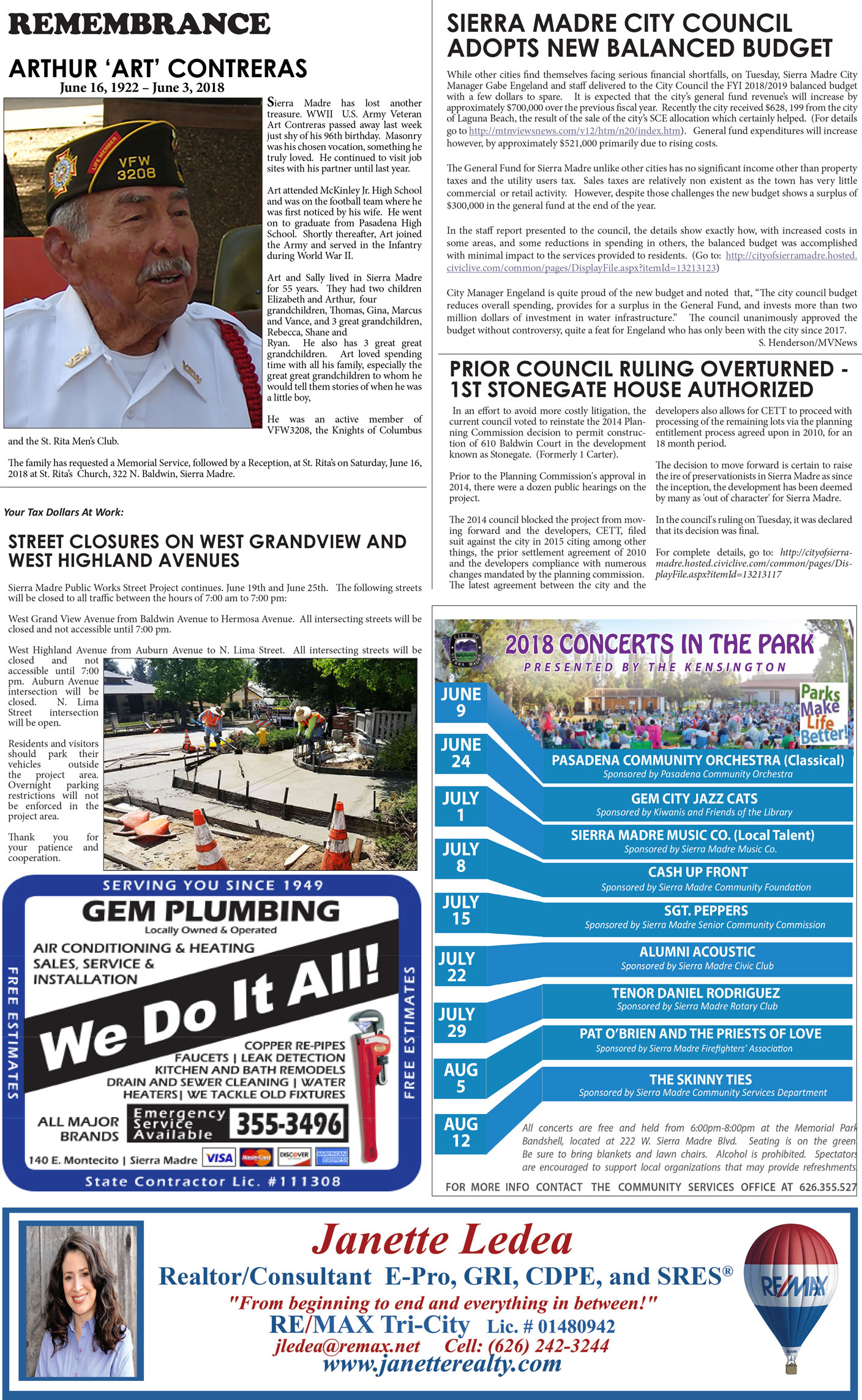 MVNews this week:  Page 1