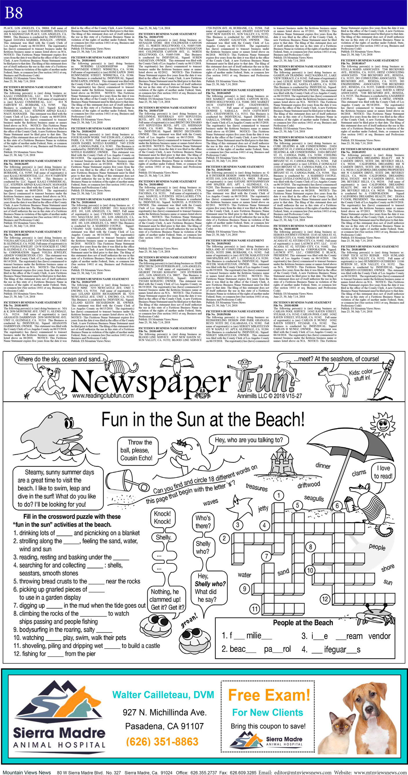 MVNews this week:  Page B:8