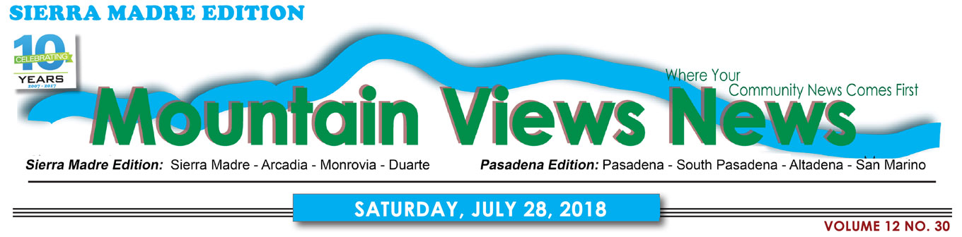Mountain Views News, Sierra Madre edition