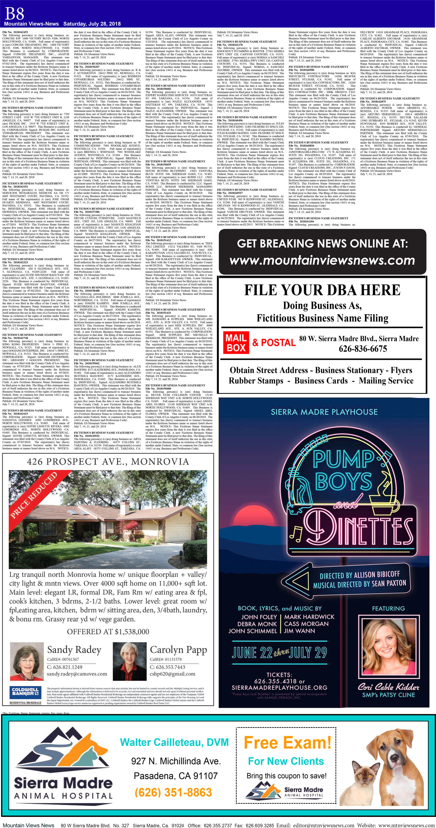 MVNews this week:  Page B:8