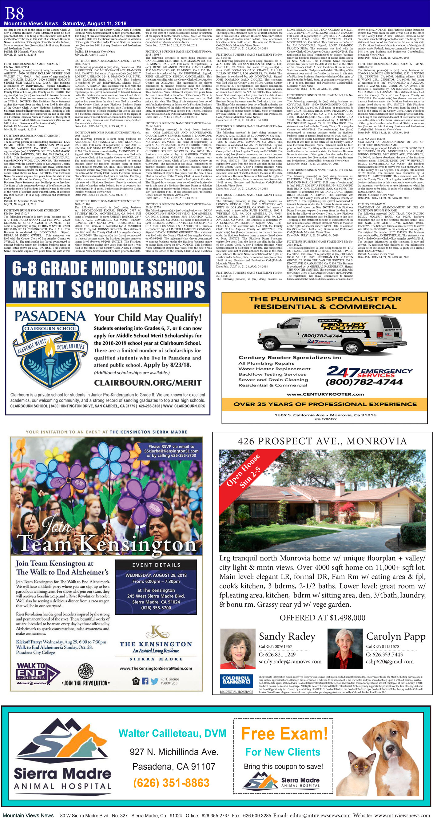 MVNews this week:  Page B:8