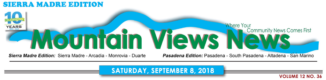 Mountain Views News, Sierra Madre edition