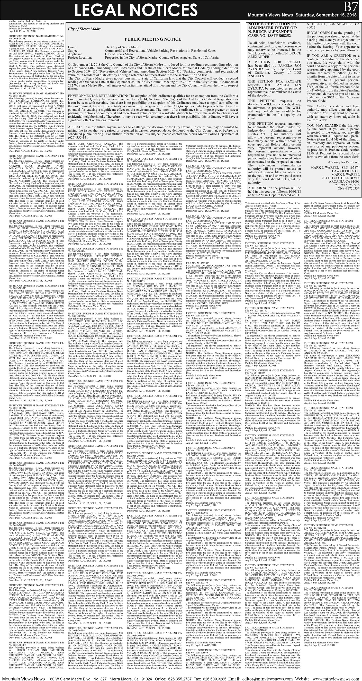 MVNews this week:  Page B:7