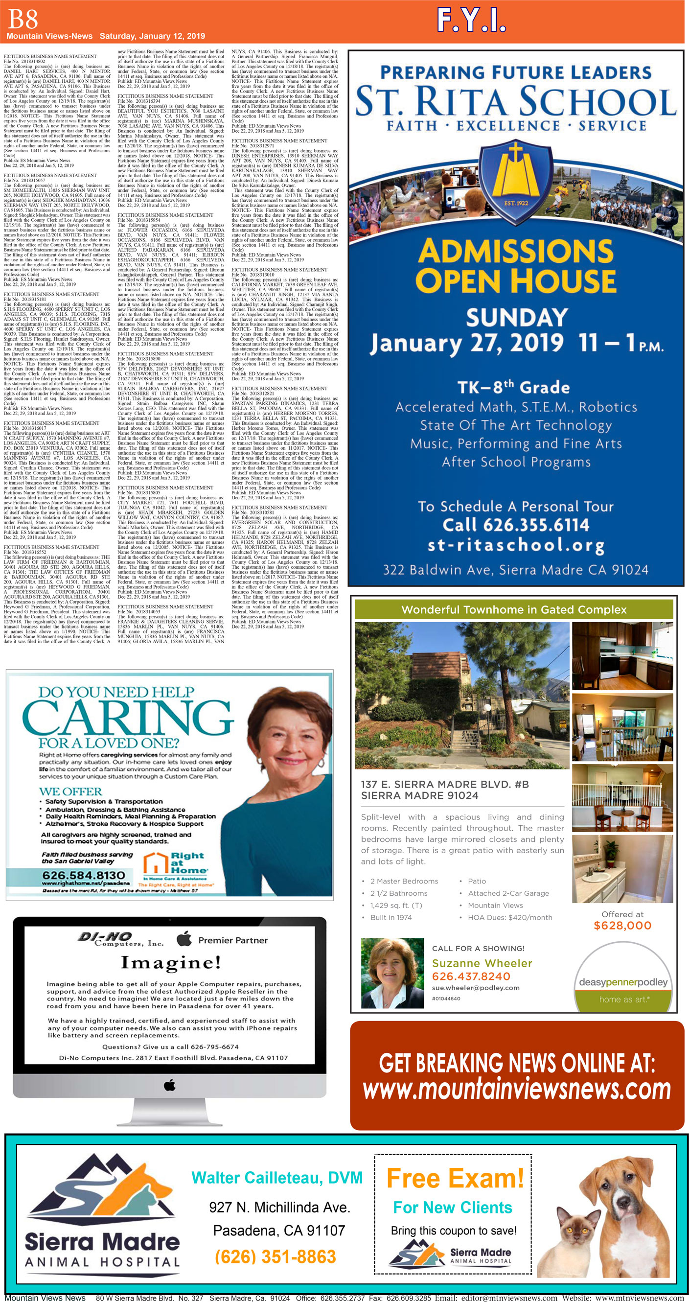 MVNews this week:  Page B:8