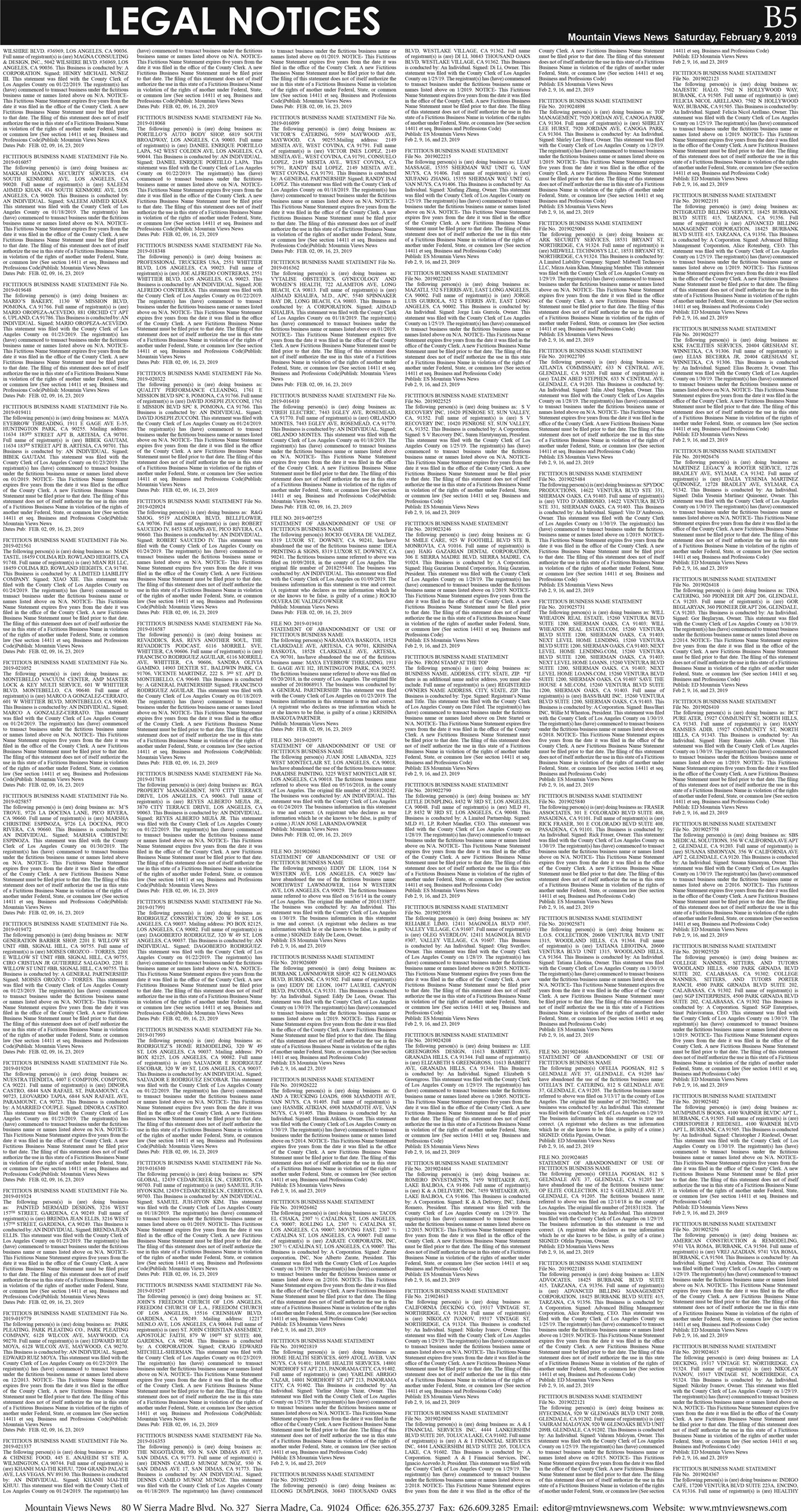 MVNews this week:  Page B:5