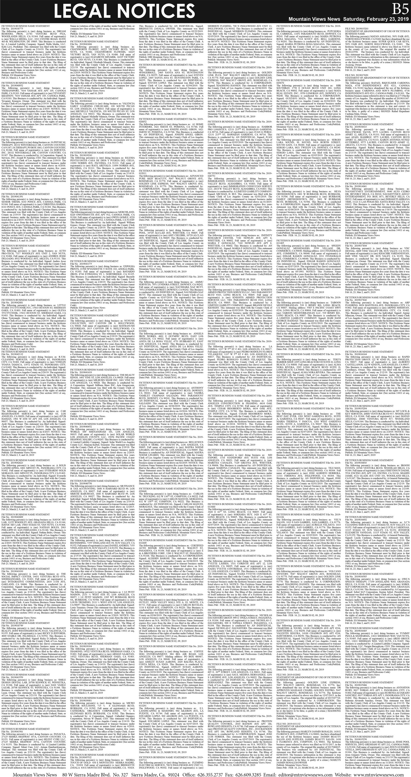 MVNews this week:  Page B:5