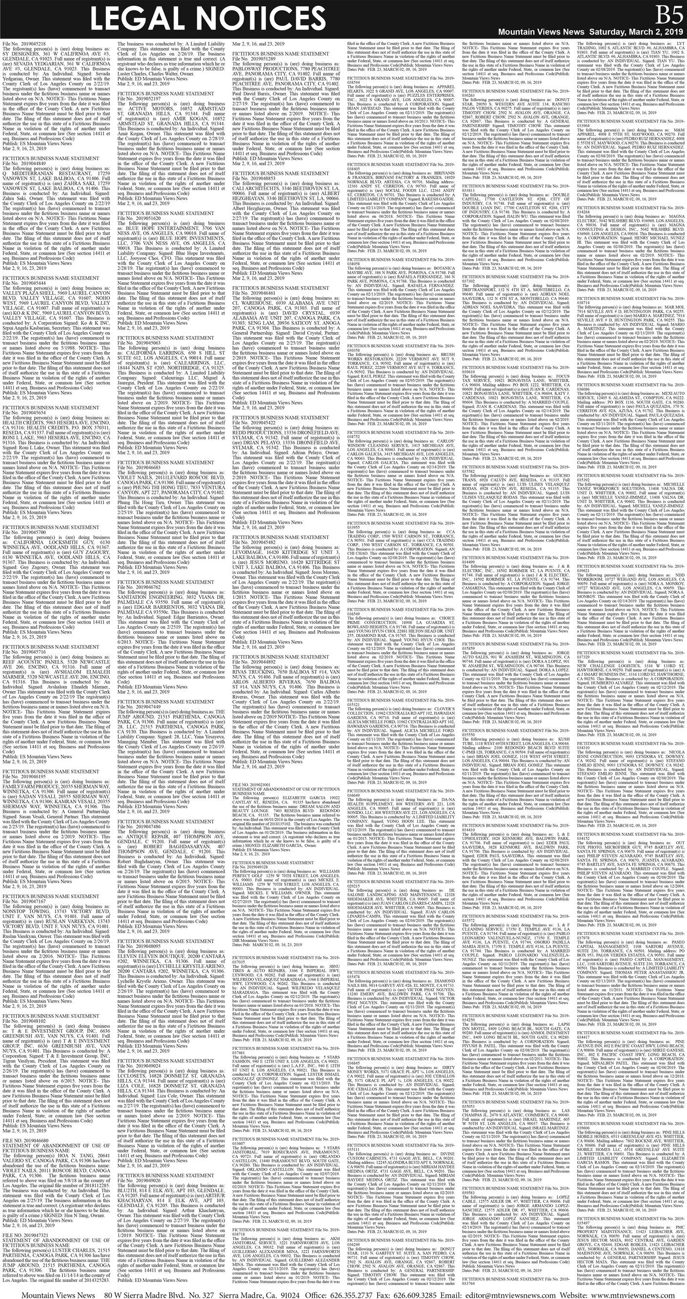 MVNews this week:  Page B:5