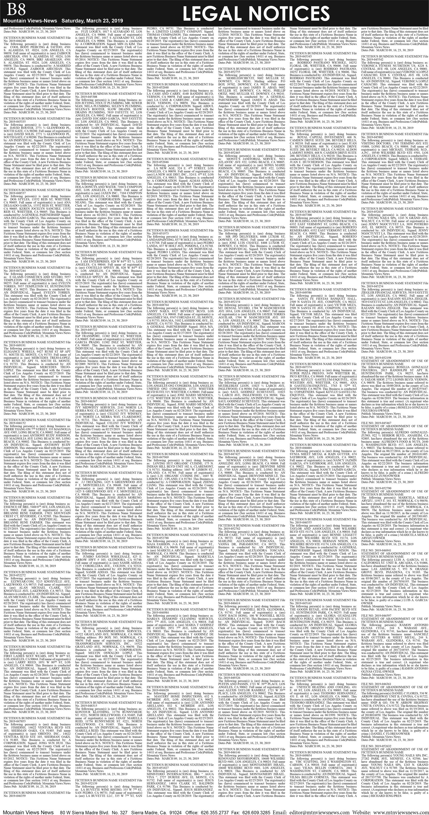 MVNews this week:  Page B:8