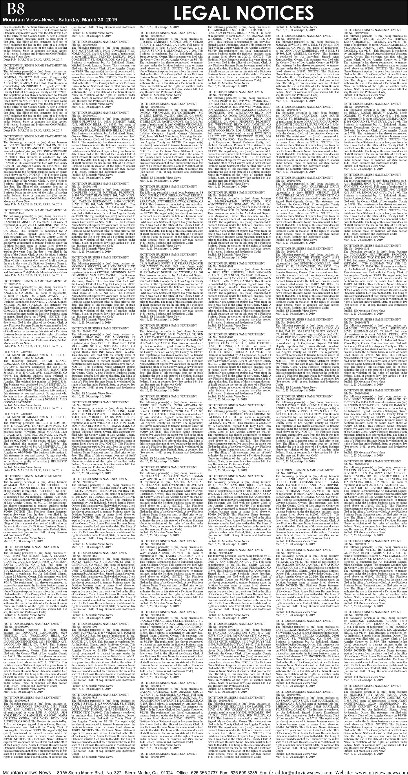 MVNews this week:  Page B:8