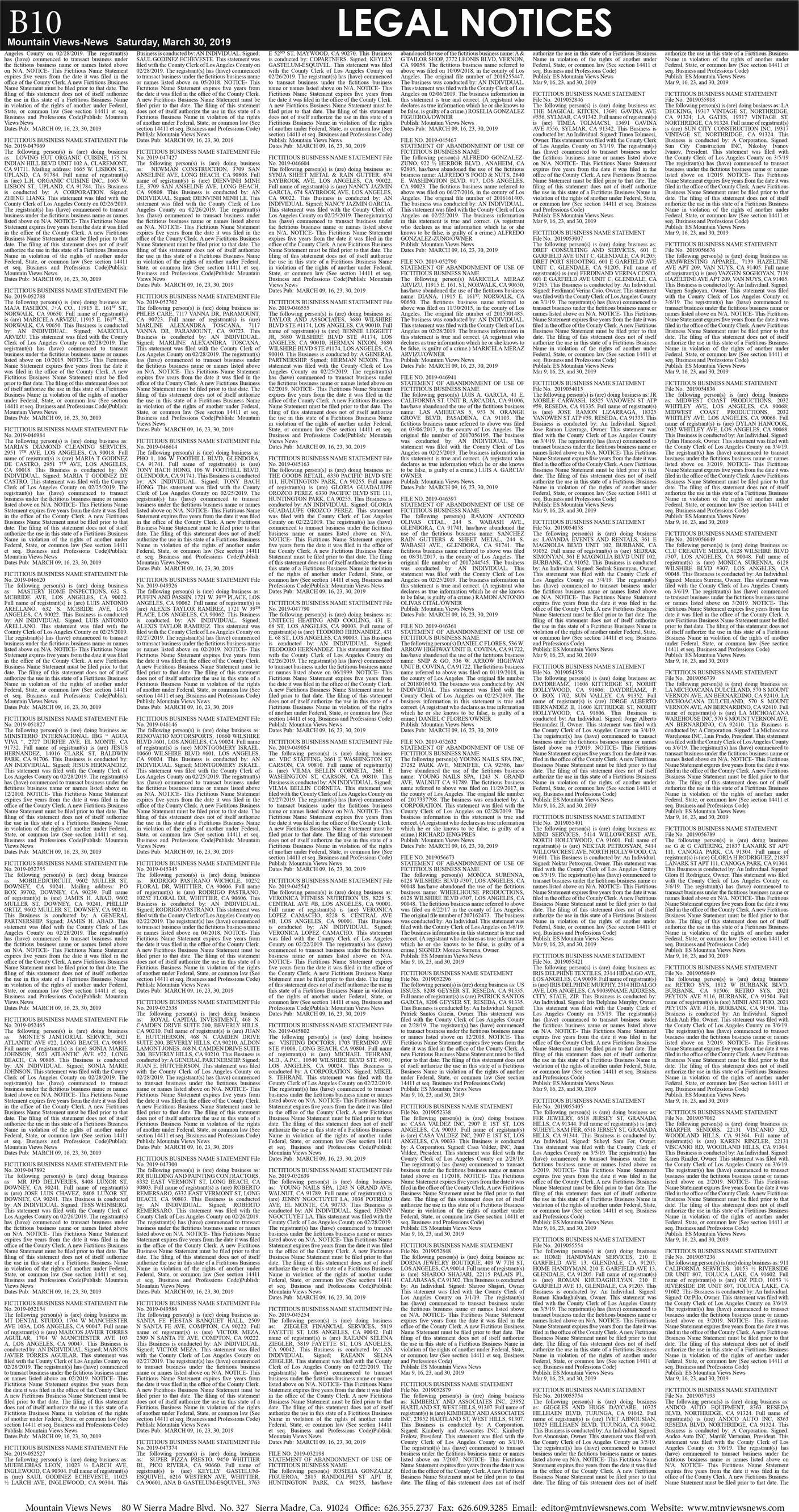 MVNews this week:  Page B:10